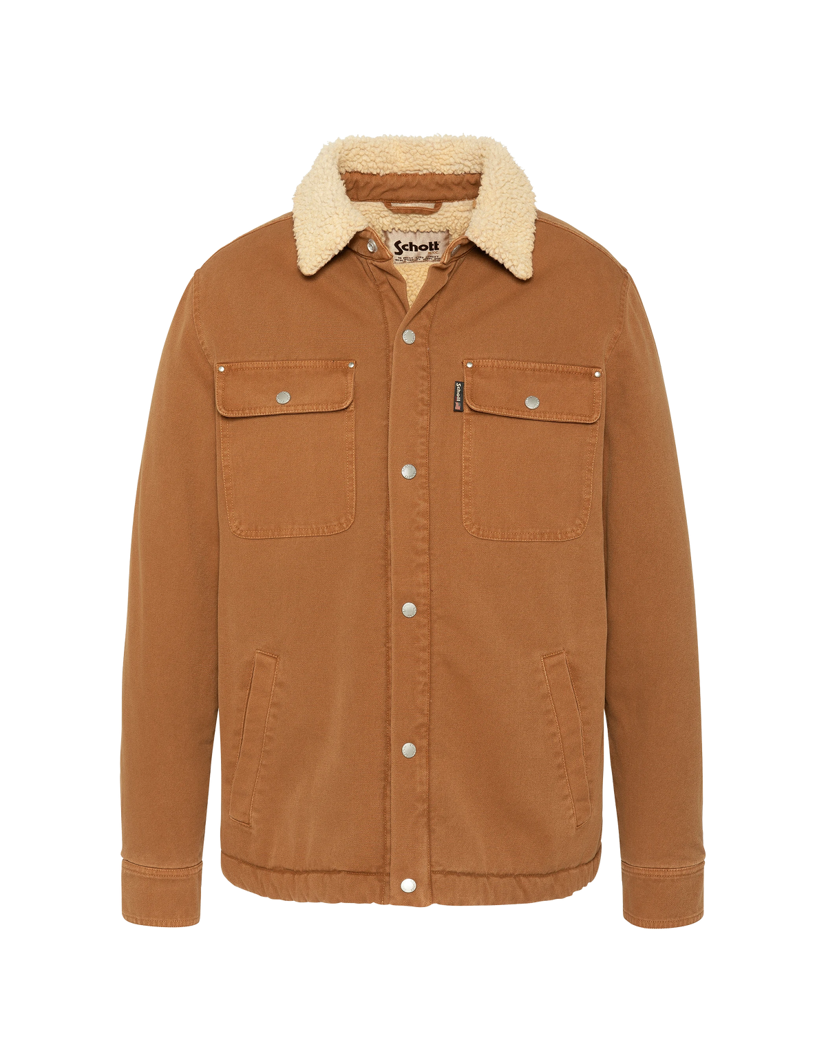 Blouson trucker camel doublé sherpa-2
