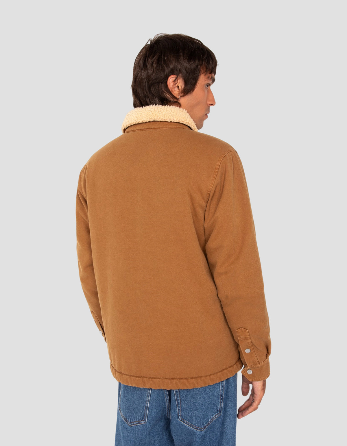 Blouson trucker camel doublé sherpa-6