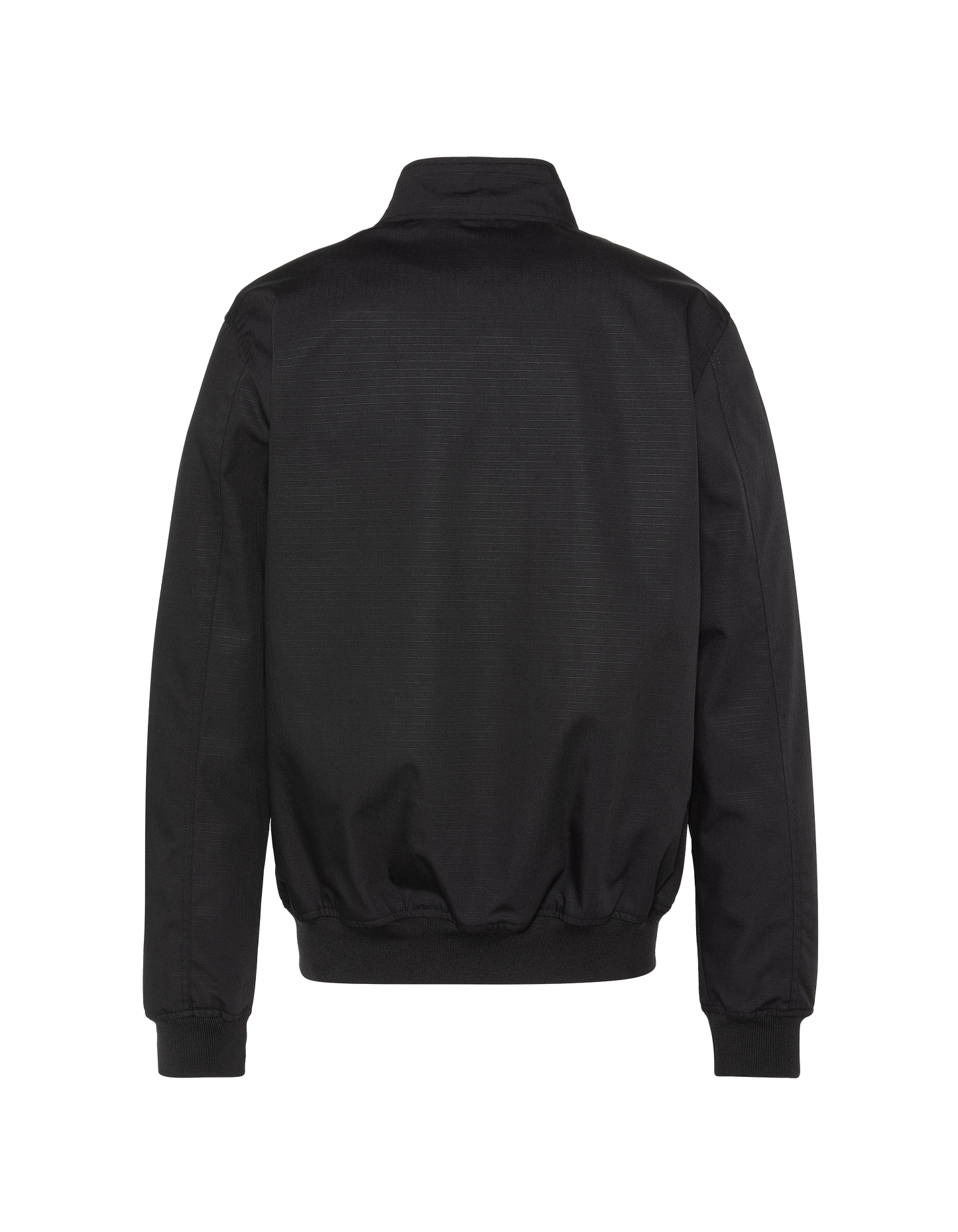 Blouson casual noir avec doublure à carreaux