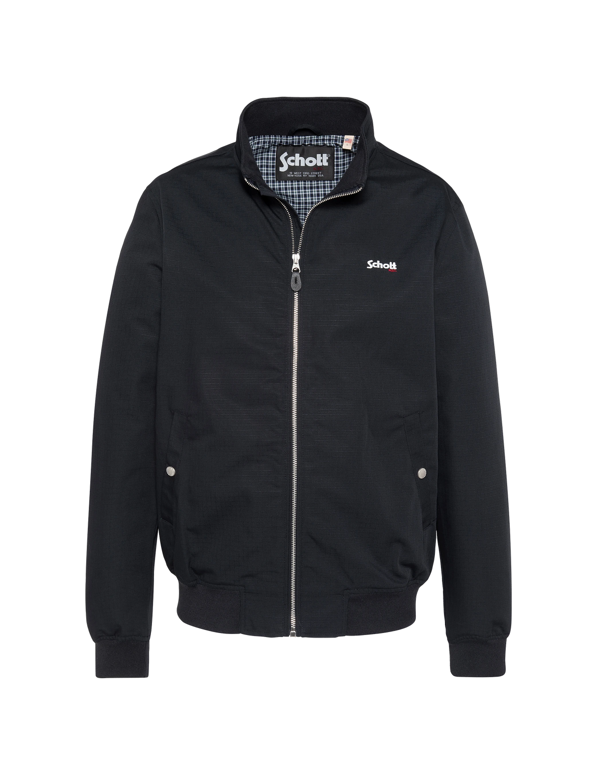 Schott USA製 ウールジャケット 38 キルティング 中綿 ネイビー Navy blue casual jacket with plaid lining - CLEVELAND | Schott NYC®
