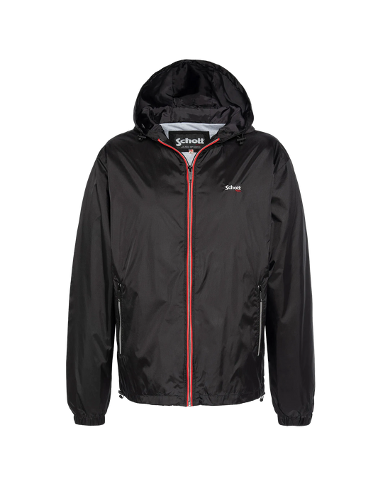 Schwarze Windschutzscheibe mit Kapuze