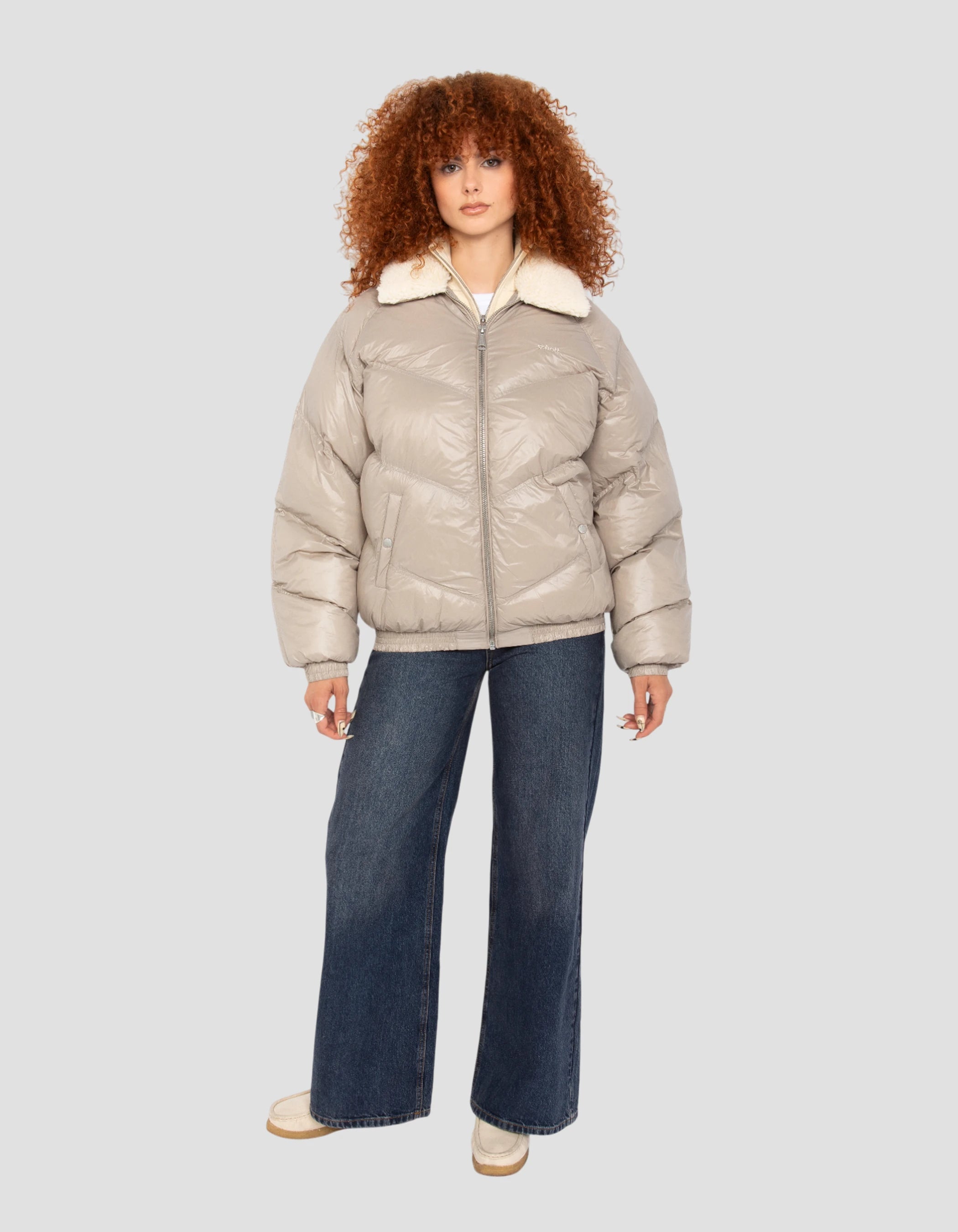 Retro Streetwear Shiny Beige-1