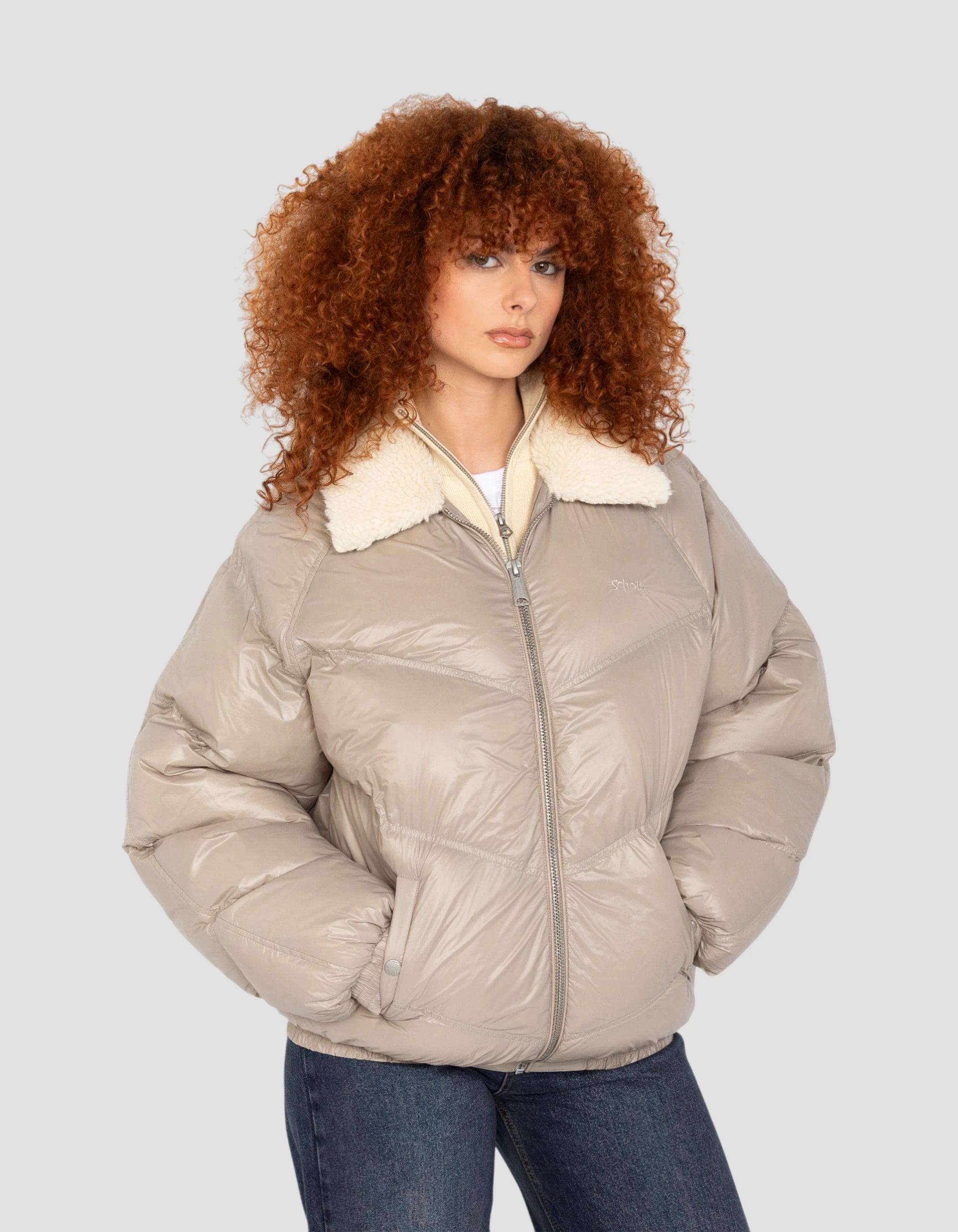 Retro Streetwear Shiny Beige-3