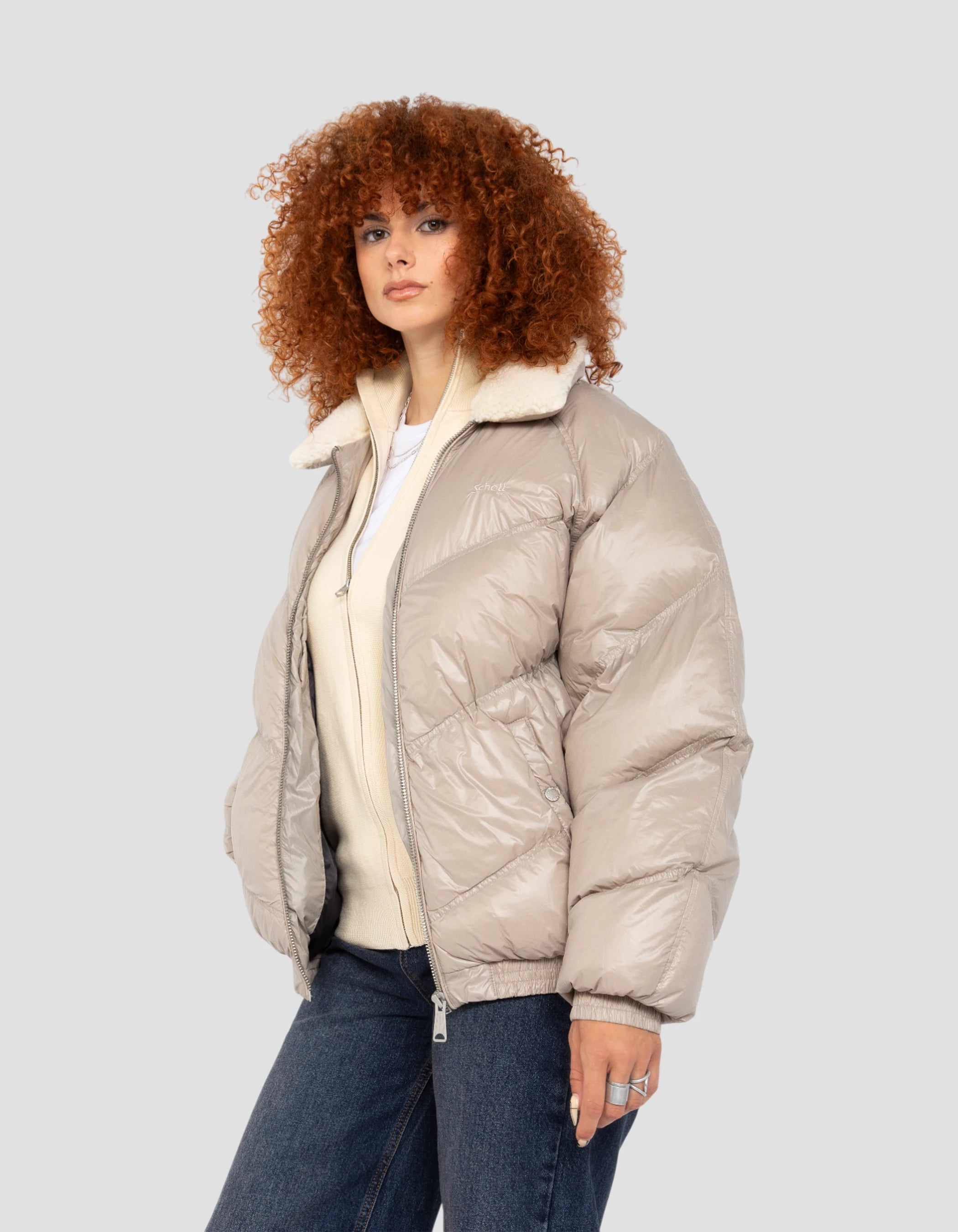 Retro Streetwear Shiny Beige-4