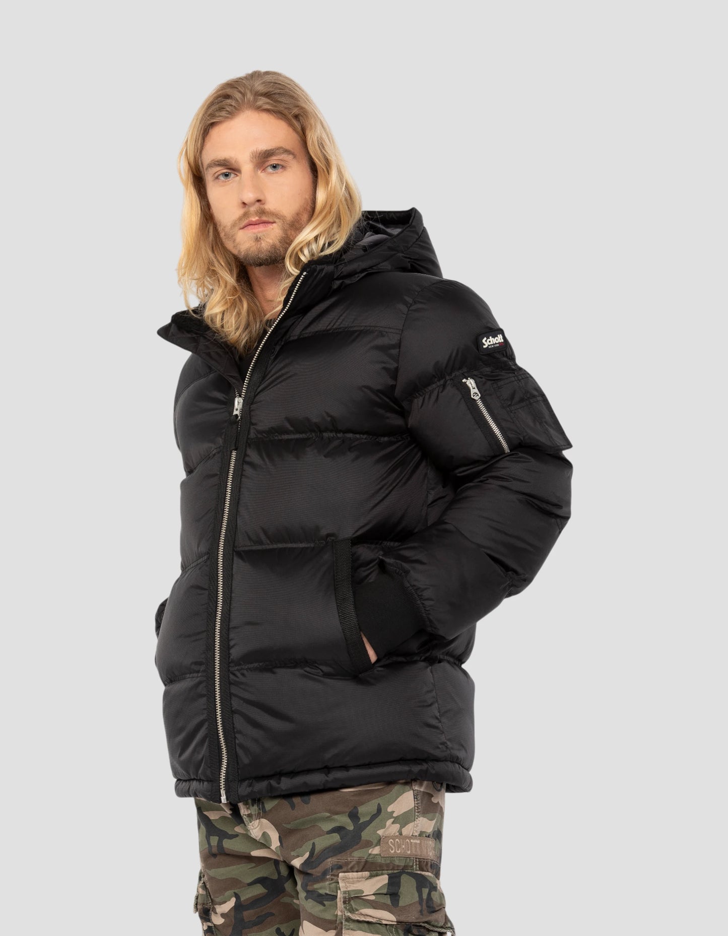 Black Army hooded jacket