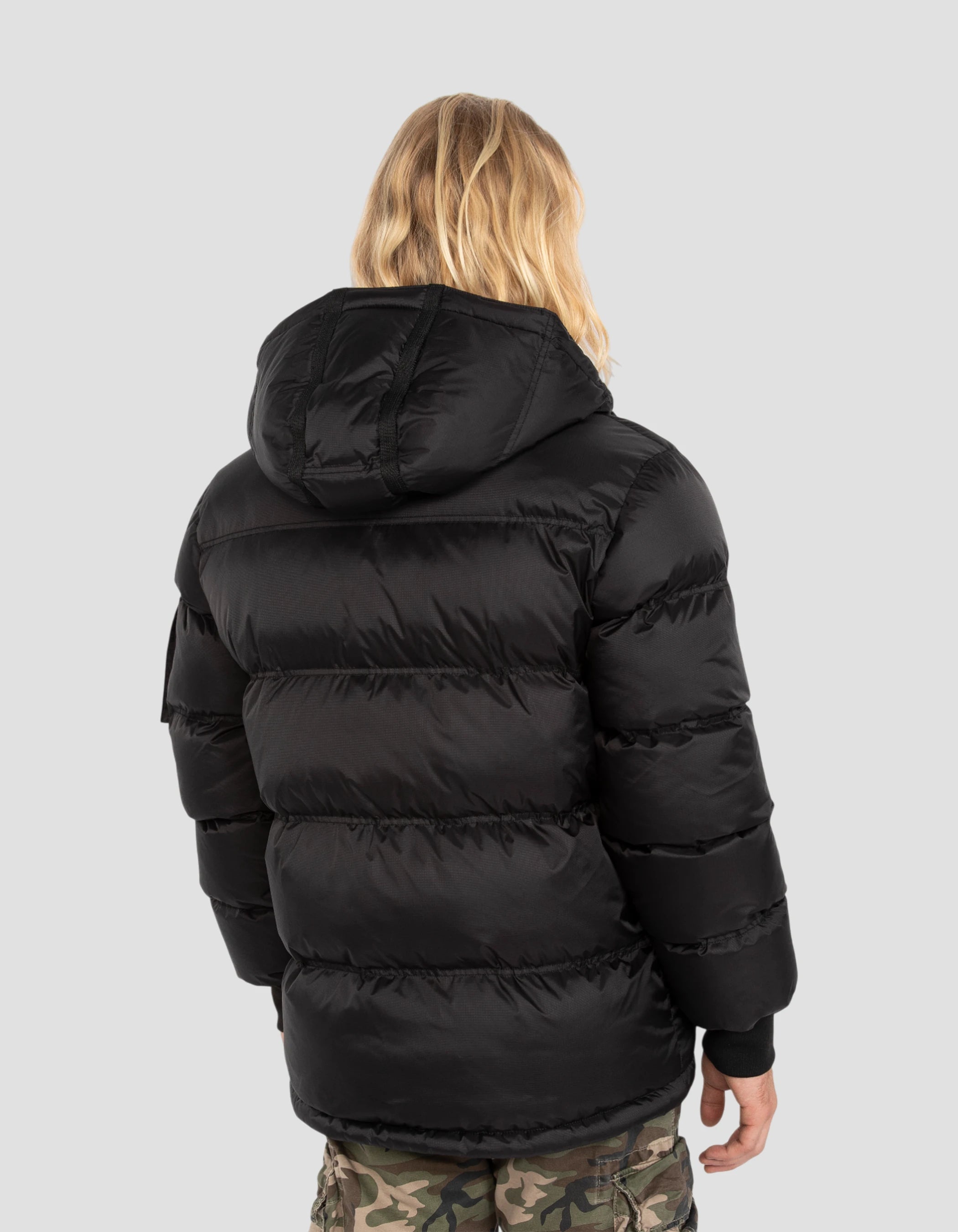 Black Army hooded jacket-6