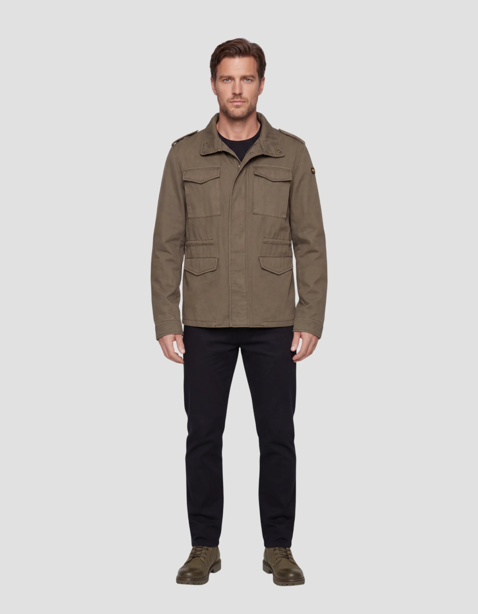 Khaki military jacket - COMMANDO | Schott NYC®