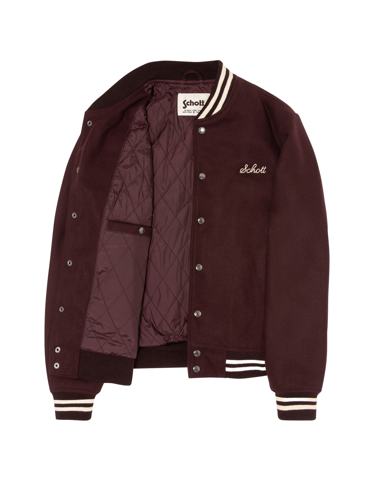 varsity jacket burgundy wool-9
