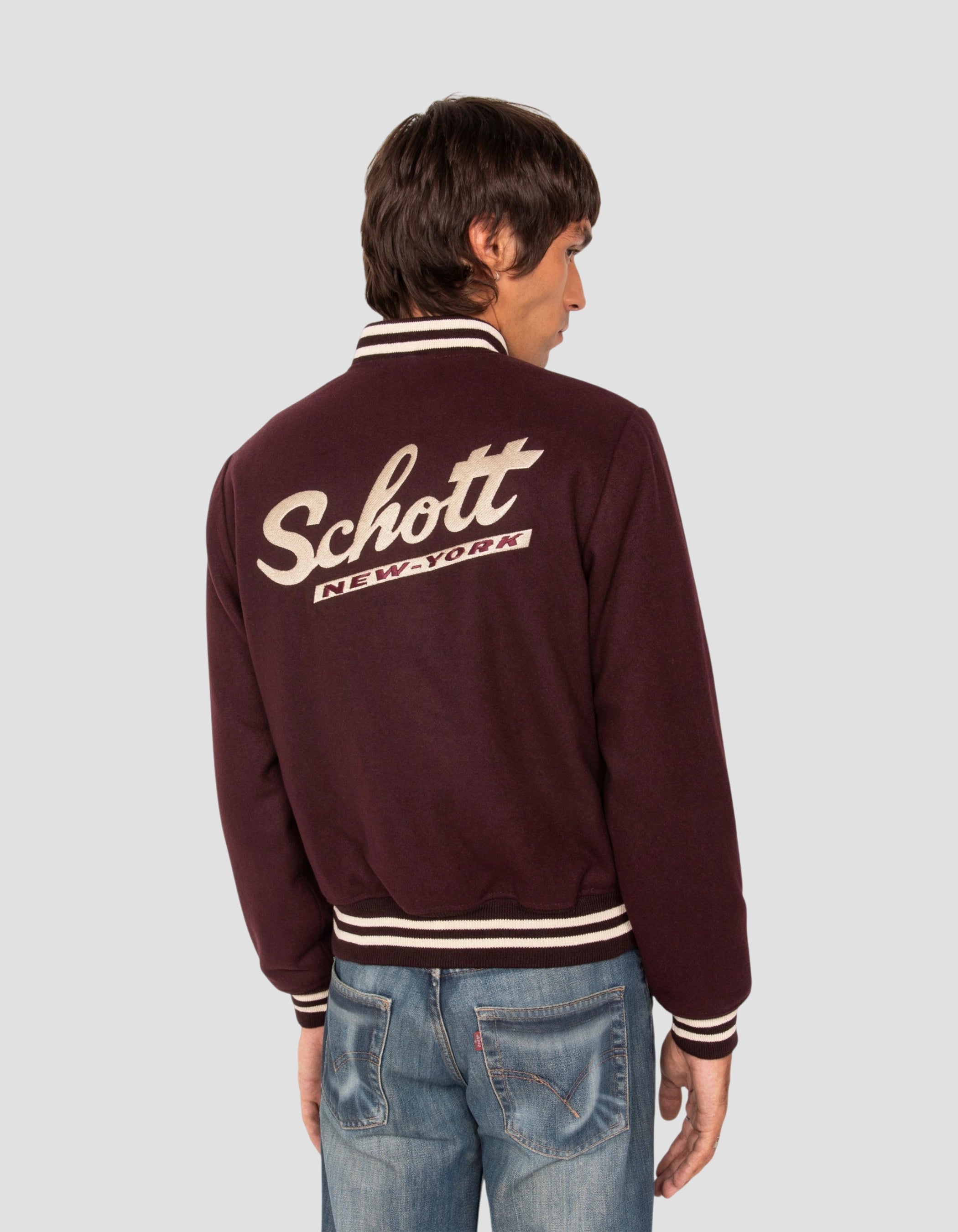 varsity jacket burgundy wool-6