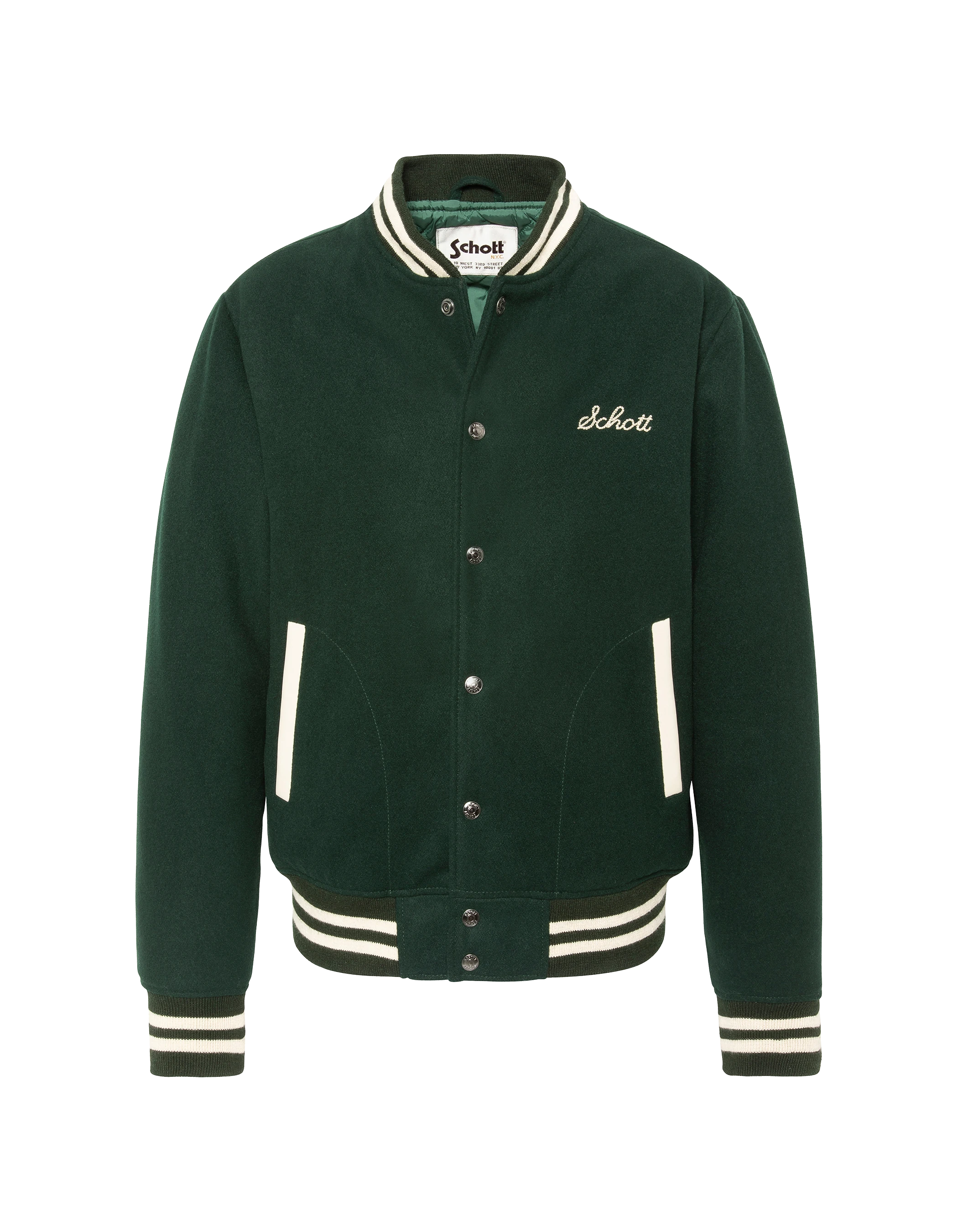 varsity jacket green wool-1