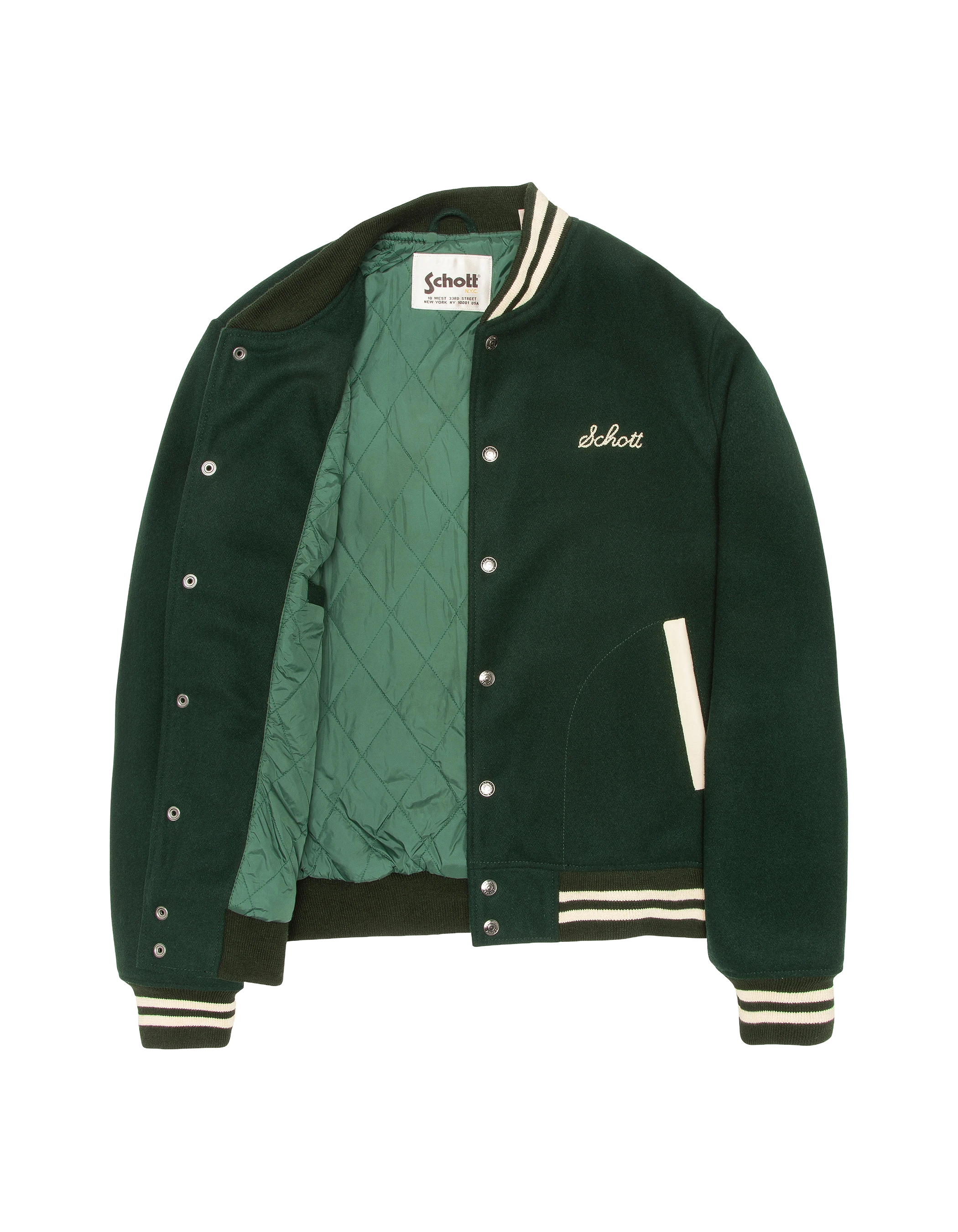 varsity jacket green wool-4