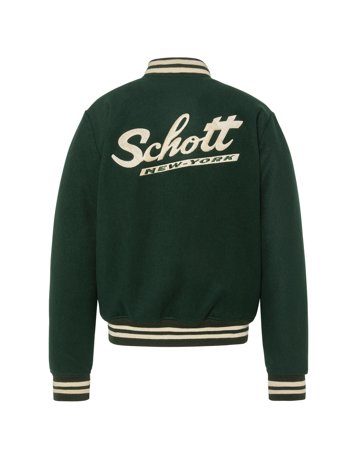 varsity jacket green wool-2