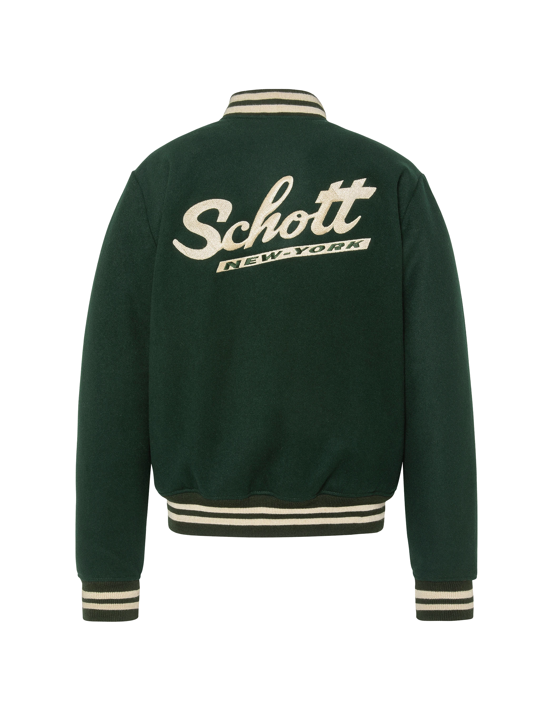 varsity jacket green wool-10