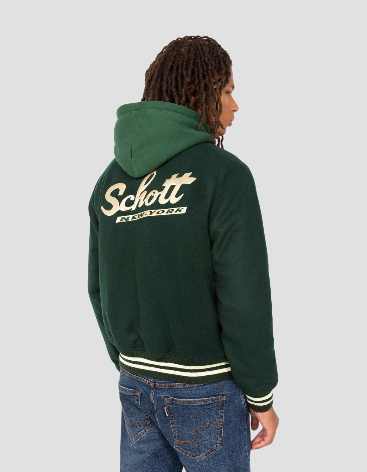 varsity jacket green wool-6