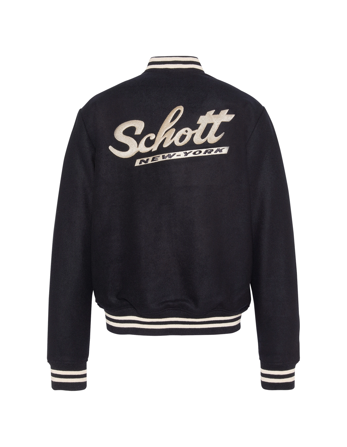 varsity jacket navy blue wool