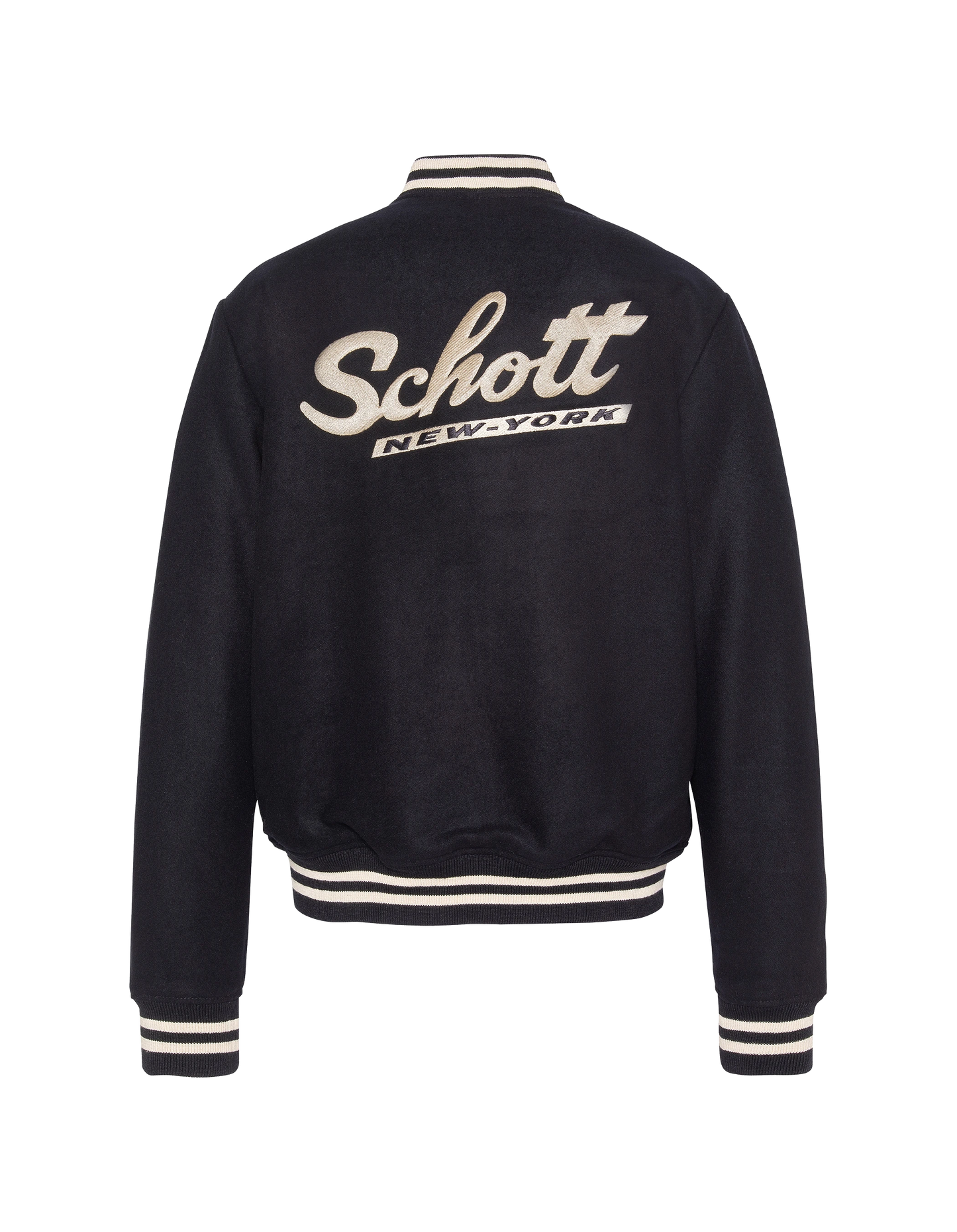 varsity jacket navy blue wool