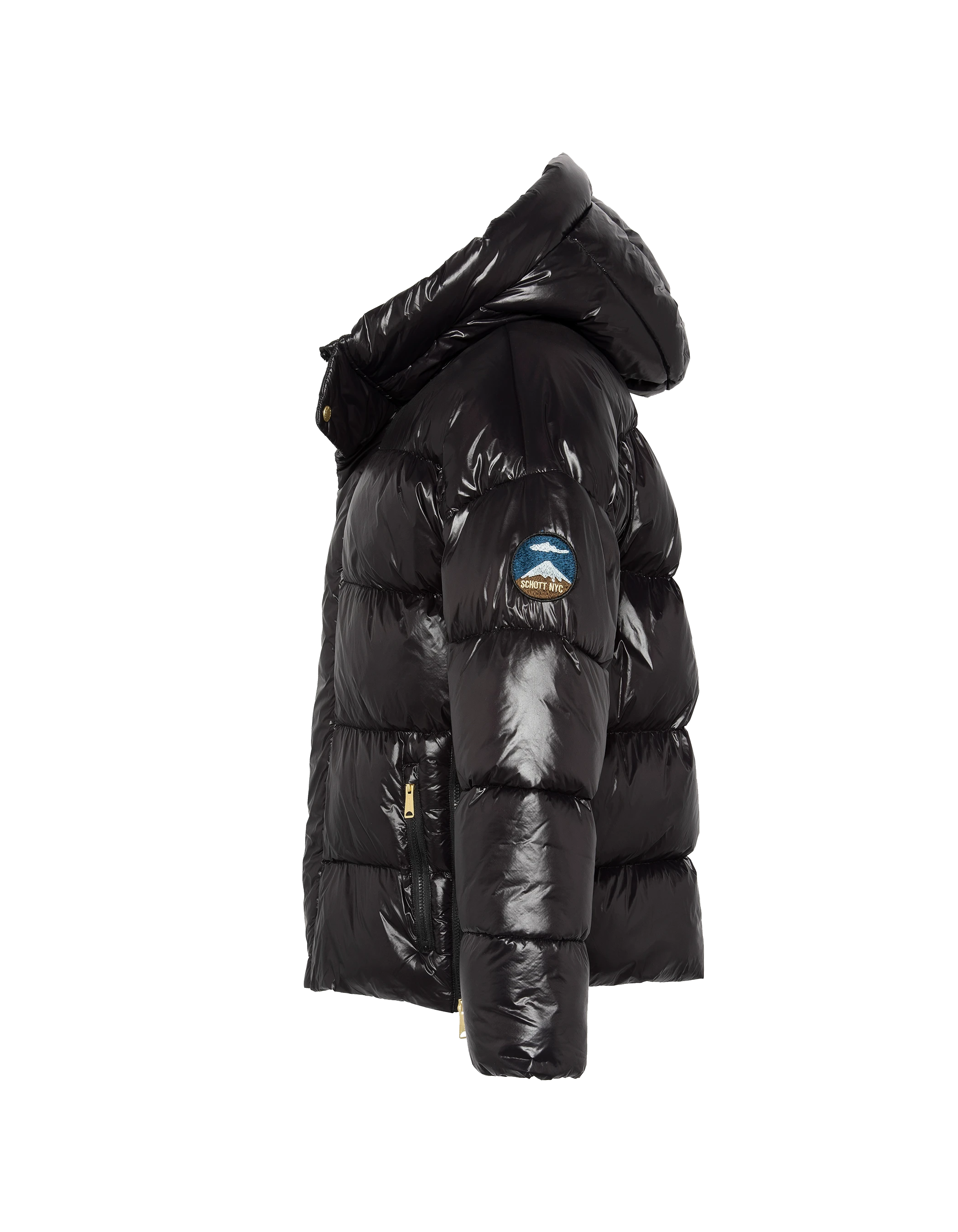 Giacca con cappuccio nero di grandi dimensioni-8