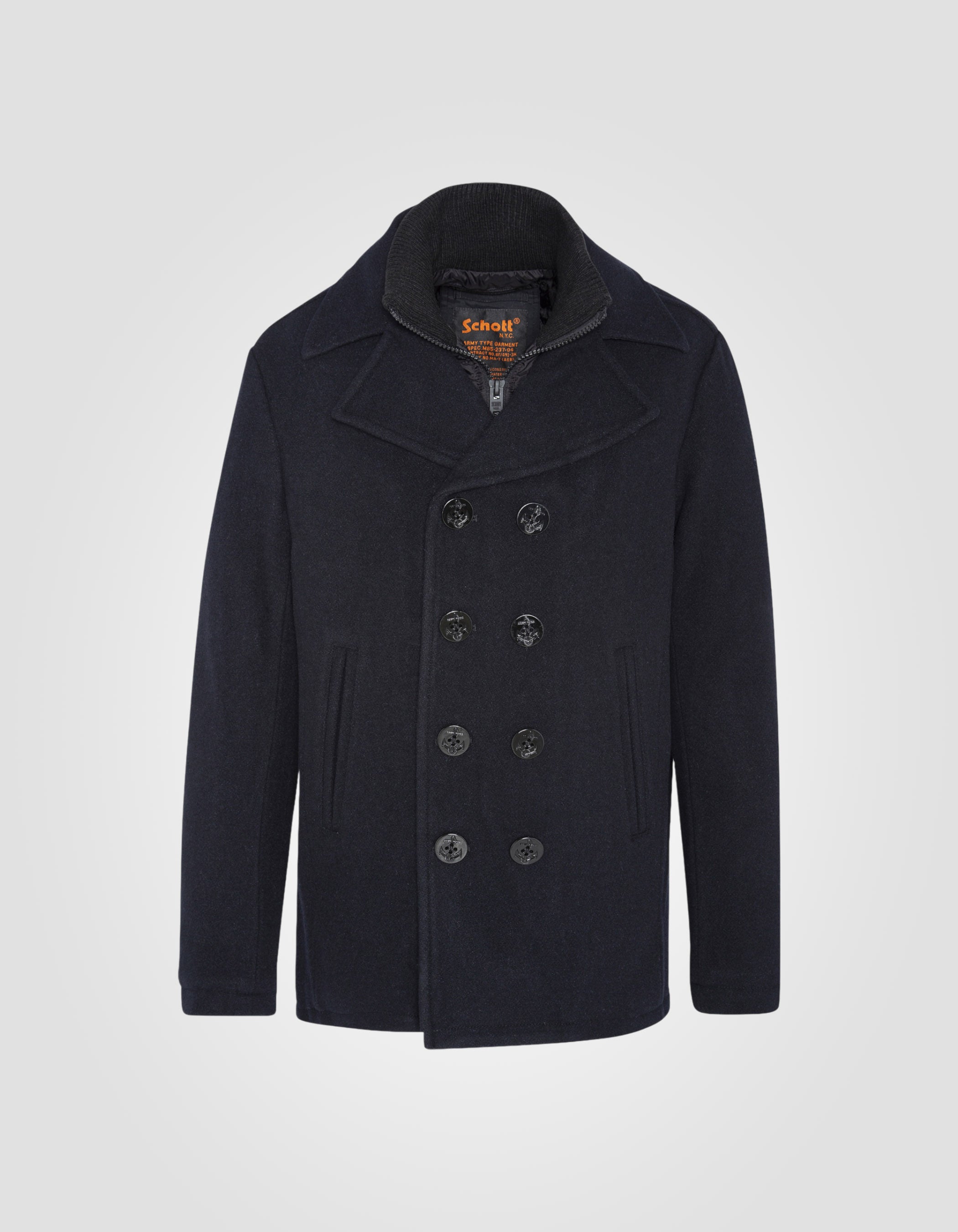 Schott Melton Wool Peacoat Melton Wool Pea Coat Sales