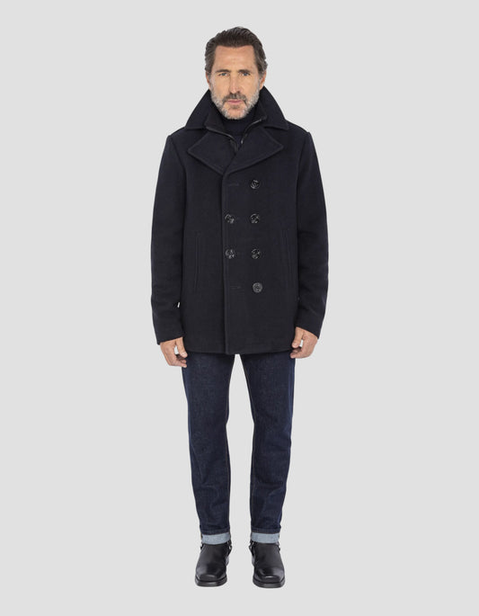SCHOTT Pコート キルティング740N PEA JACKET 42 USA schott_740_38_30_11.jpg