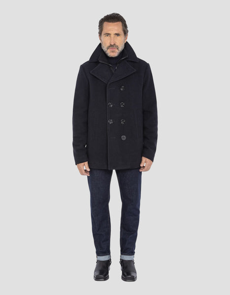 SCHOTT(ショット) 769 WOOL ZIP PEA COAT ネイビー