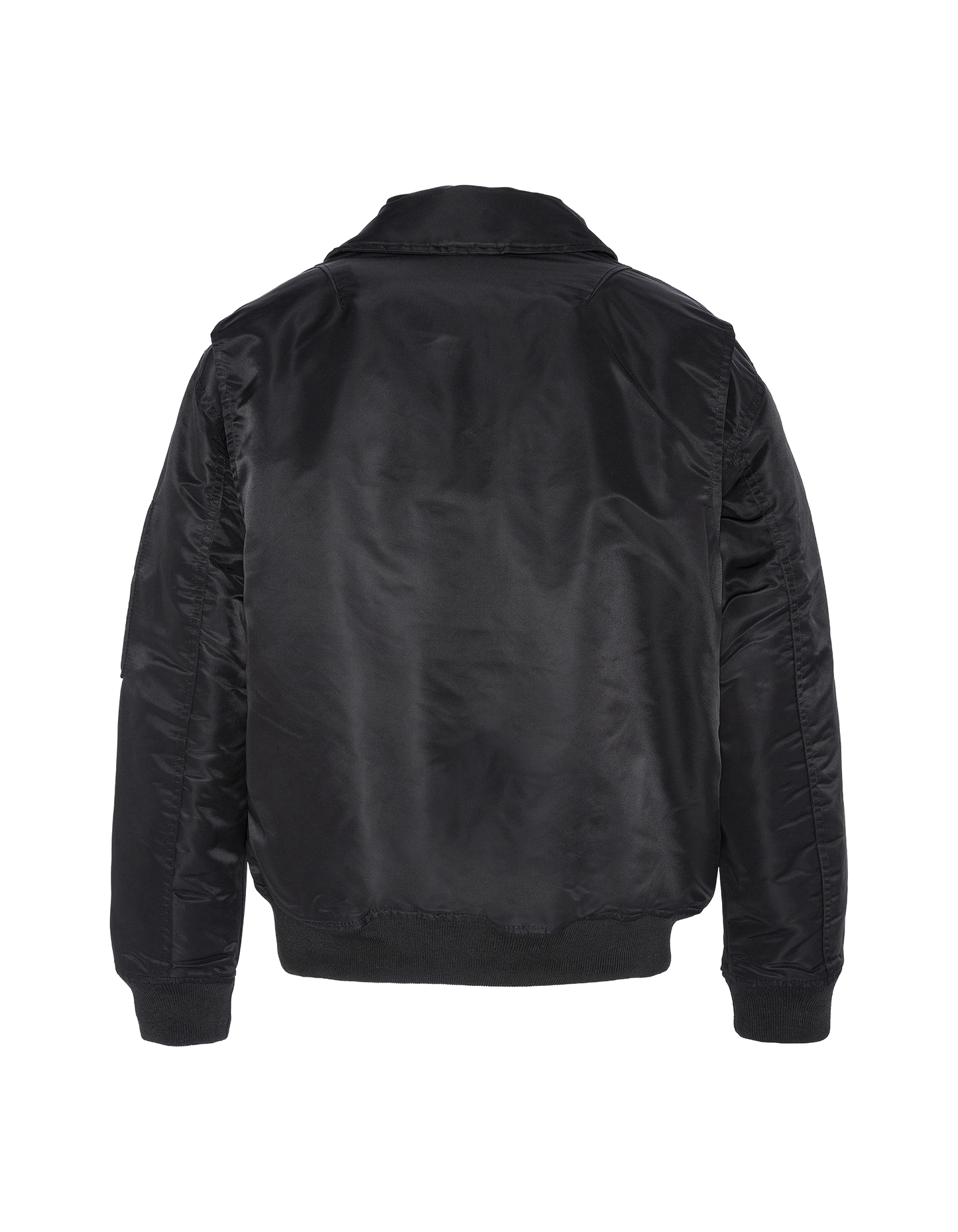 Bomber pilote CWU noir en nylon recyclé, coupe confort, grande taille