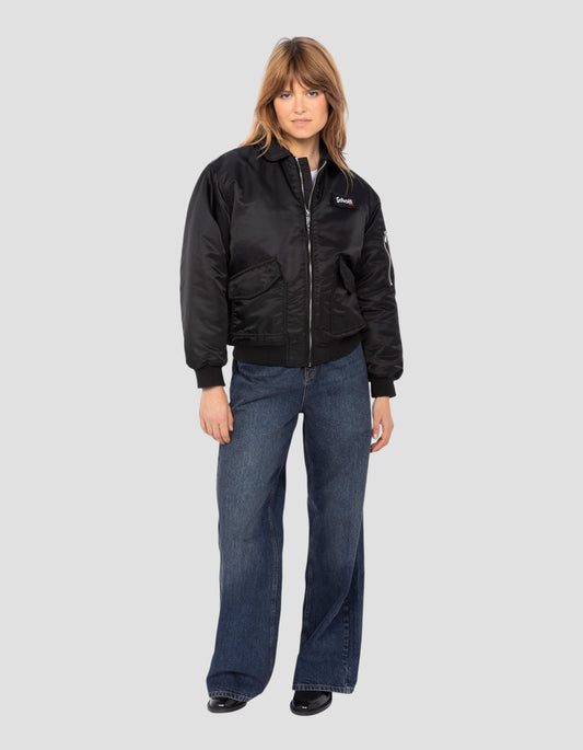 Schwarzer CWU -Pilot im recycelten Nylon, Komfortschnitt