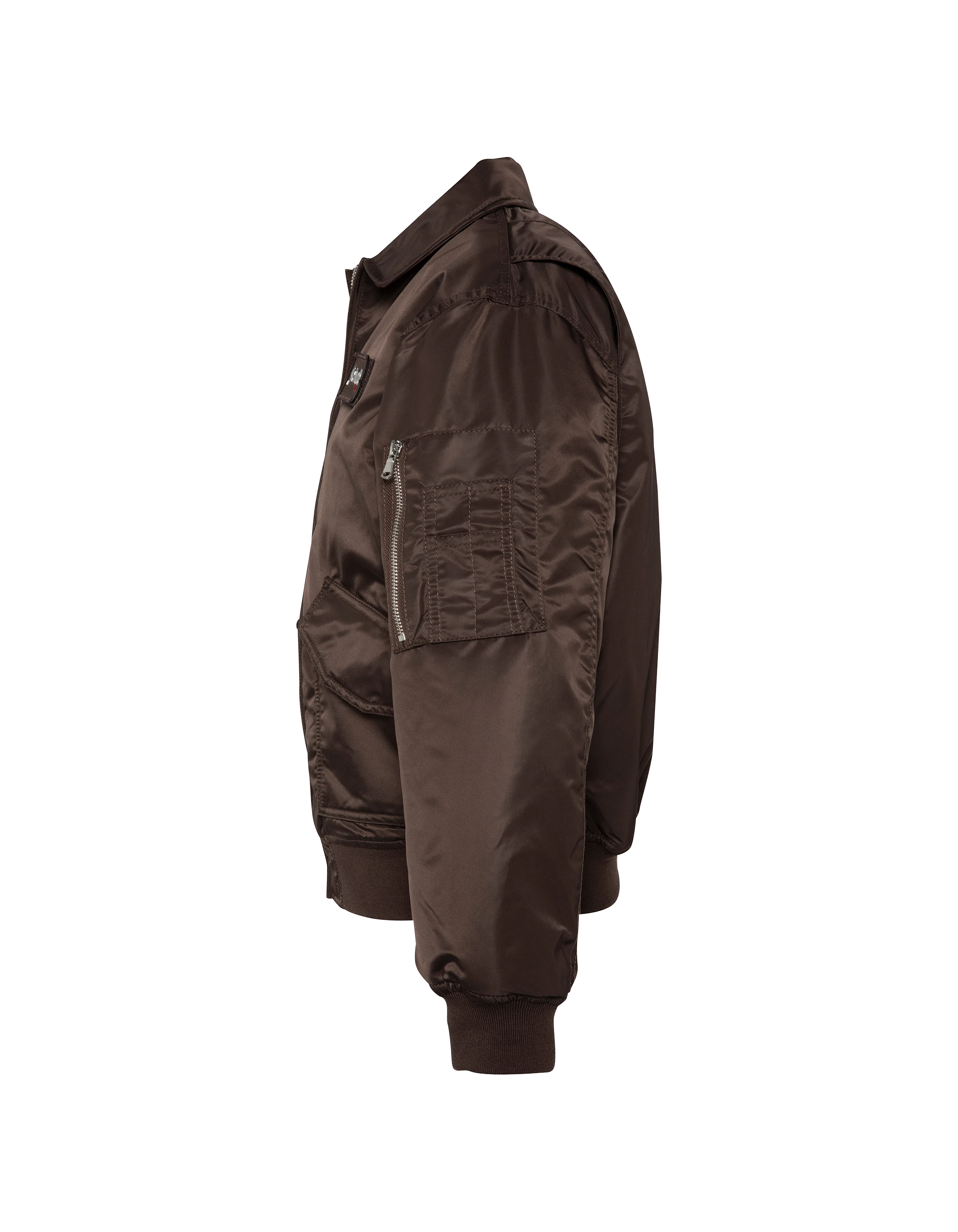 Bomber pilote CWU marron foncé en nylon recyclé, coupe confort-3
