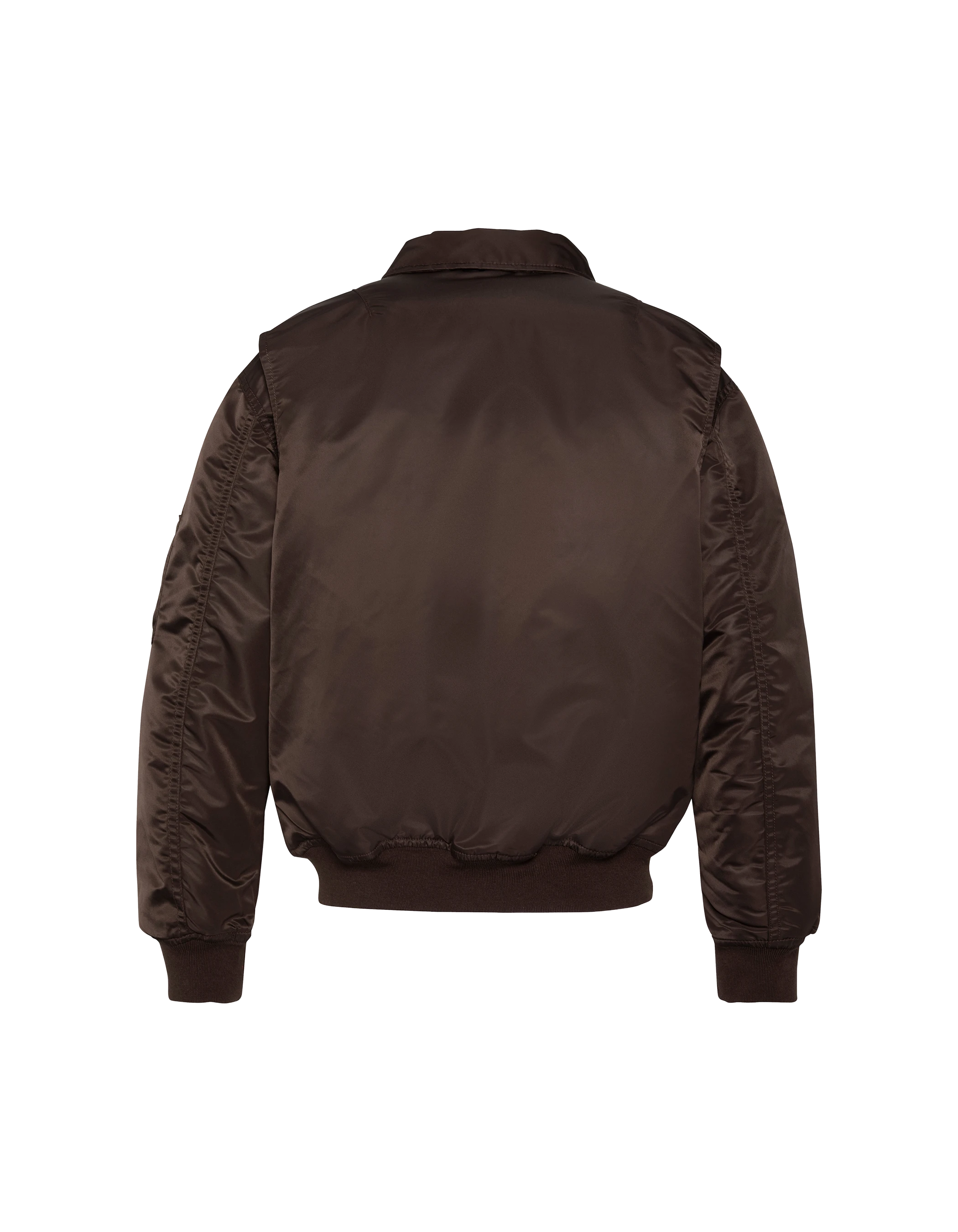 Bomber pilote CWU marron foncé en nylon recyclé, coupe confort-2