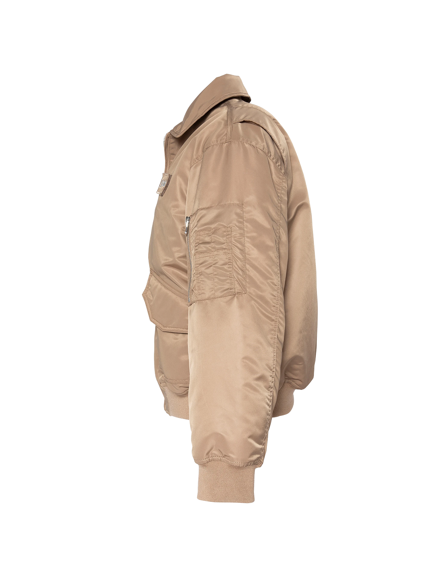 Bomber pilote CWU désert en nylon recyclé, coupe confort, grande taille