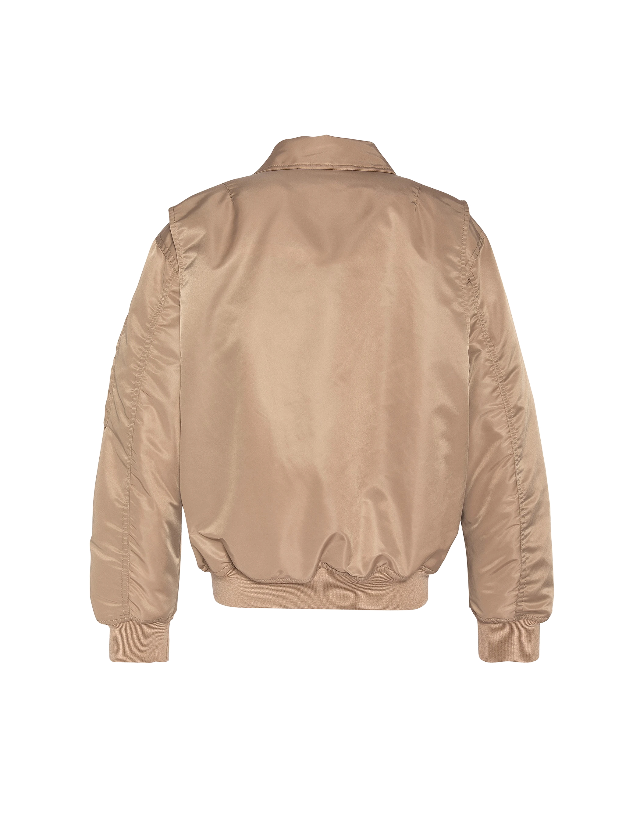 Bomber pilote CWU désert en nylon recyclé, coupe confort, grande taille-2