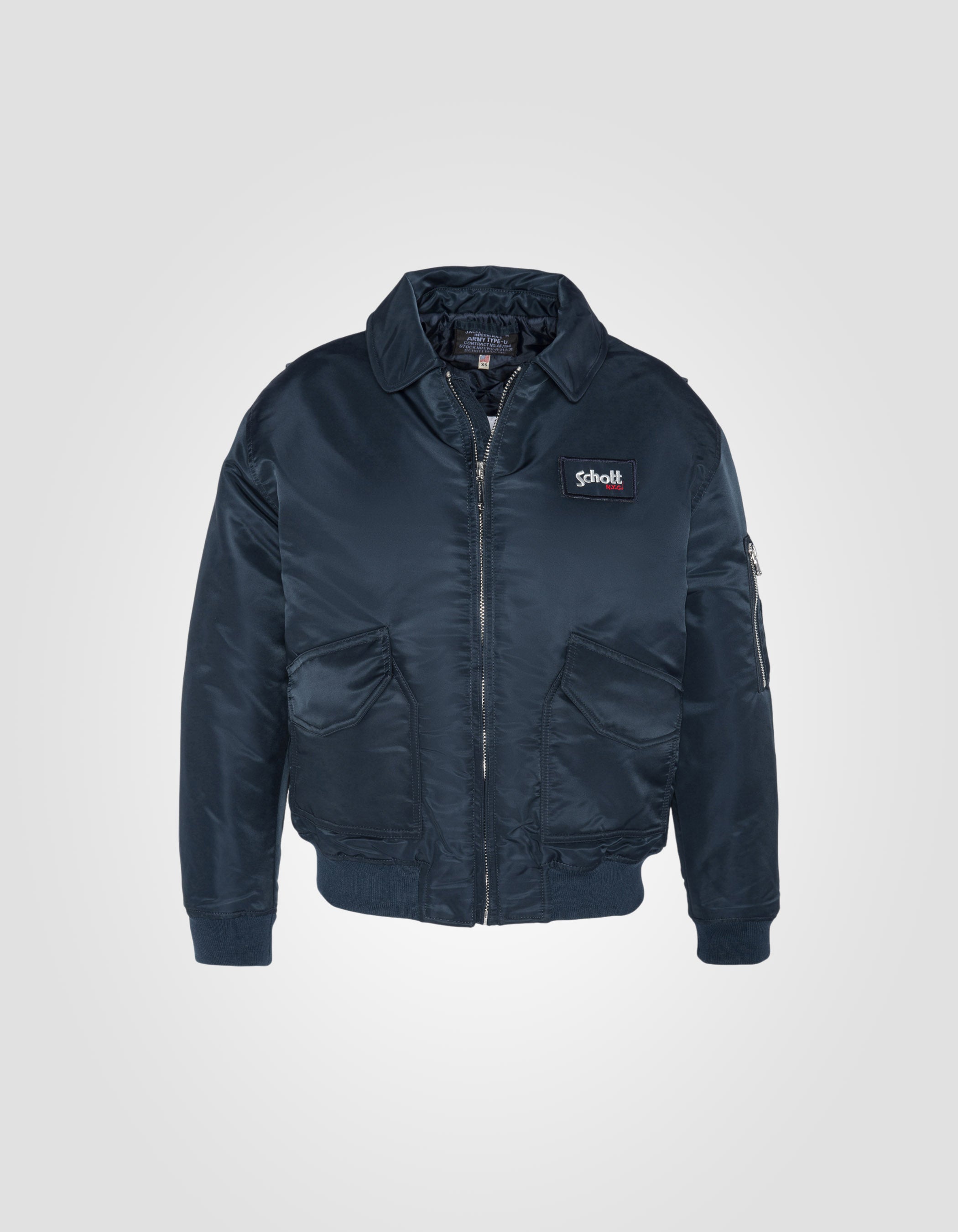 Navy Blue Nylon Blue CWU Pilot in recyceltem Nylon, Komfort, großer Größe-2