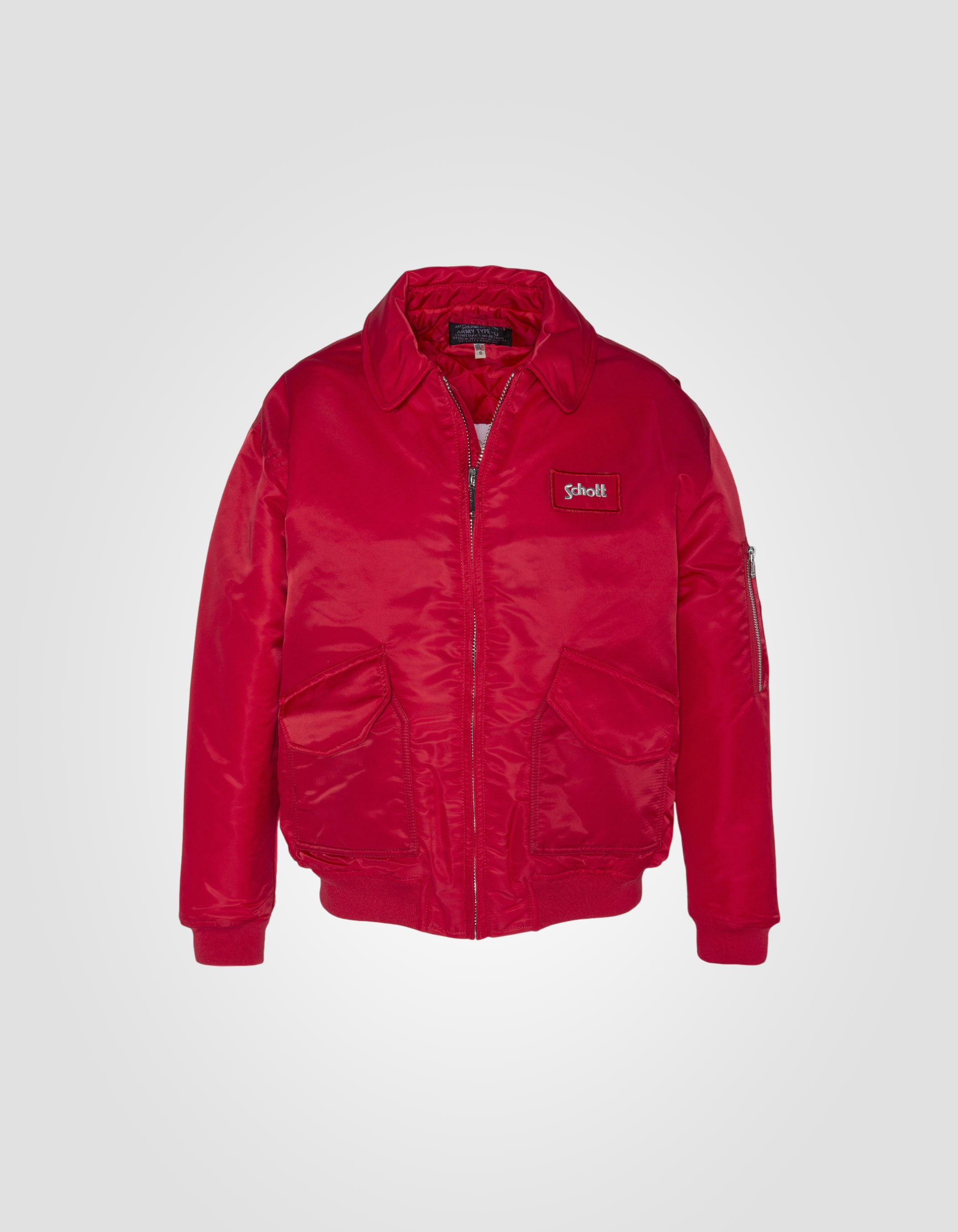 SCHOTT コーチジャケット ショットブロス 34-RED Red CWU CWU pilot in recycled nylon, comfort cut - danwrs | Schott