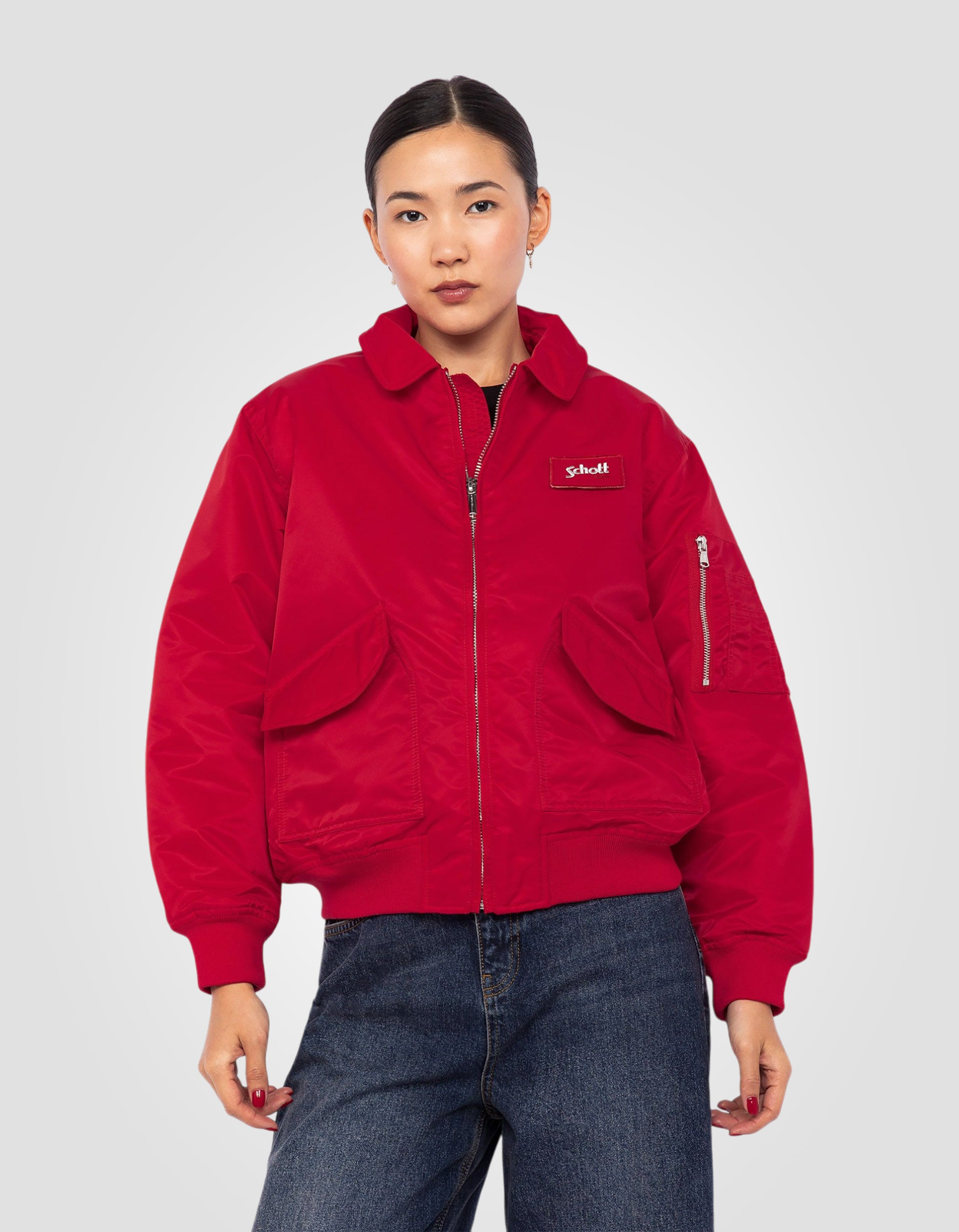 Red CWU CWU pilot in recycled nylon, comfort cut - danwrs | Schott