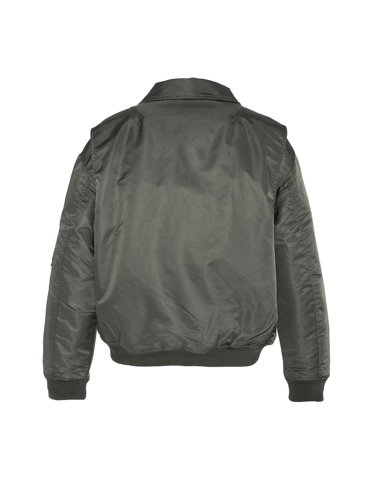 Bomber pilote CWU sage kaki en nylon recyclé, coupe confort, grande taille