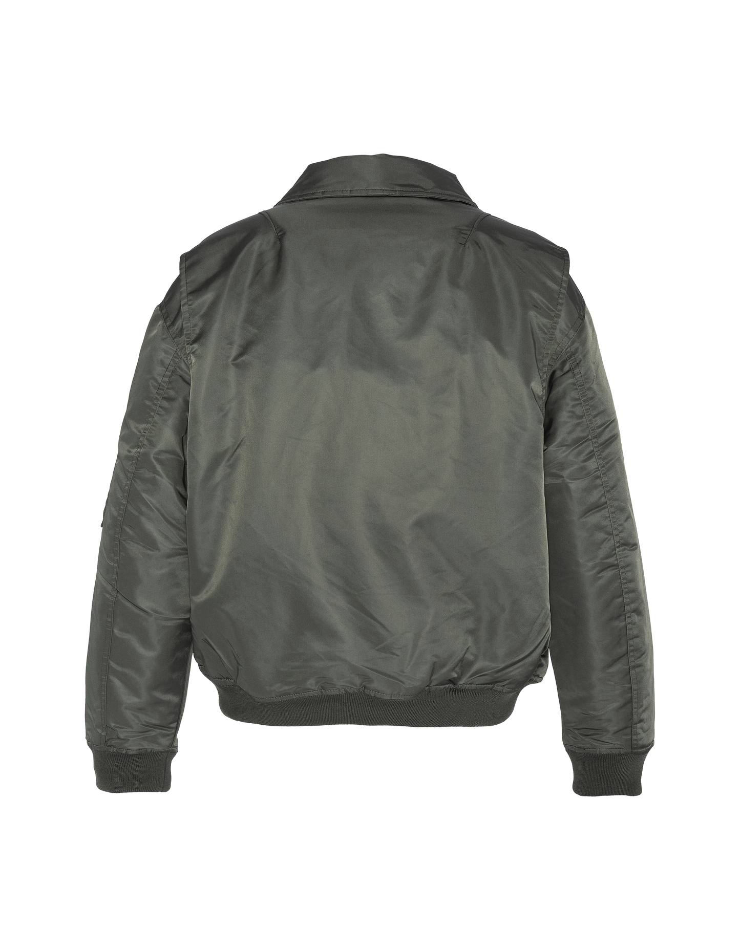 Bomber pilote CWU sage kaki en nylon recyclé, coupe confort, grande taille