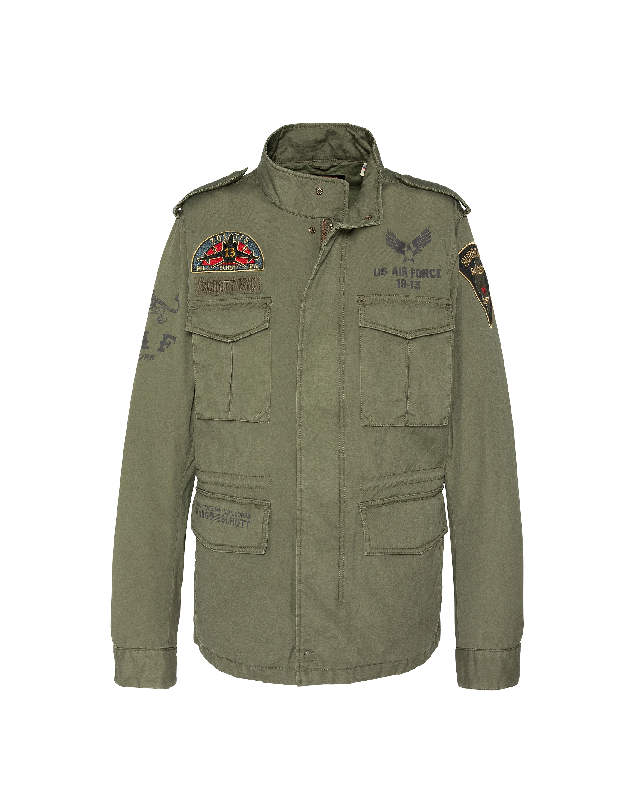 field jacket badged khaki-7