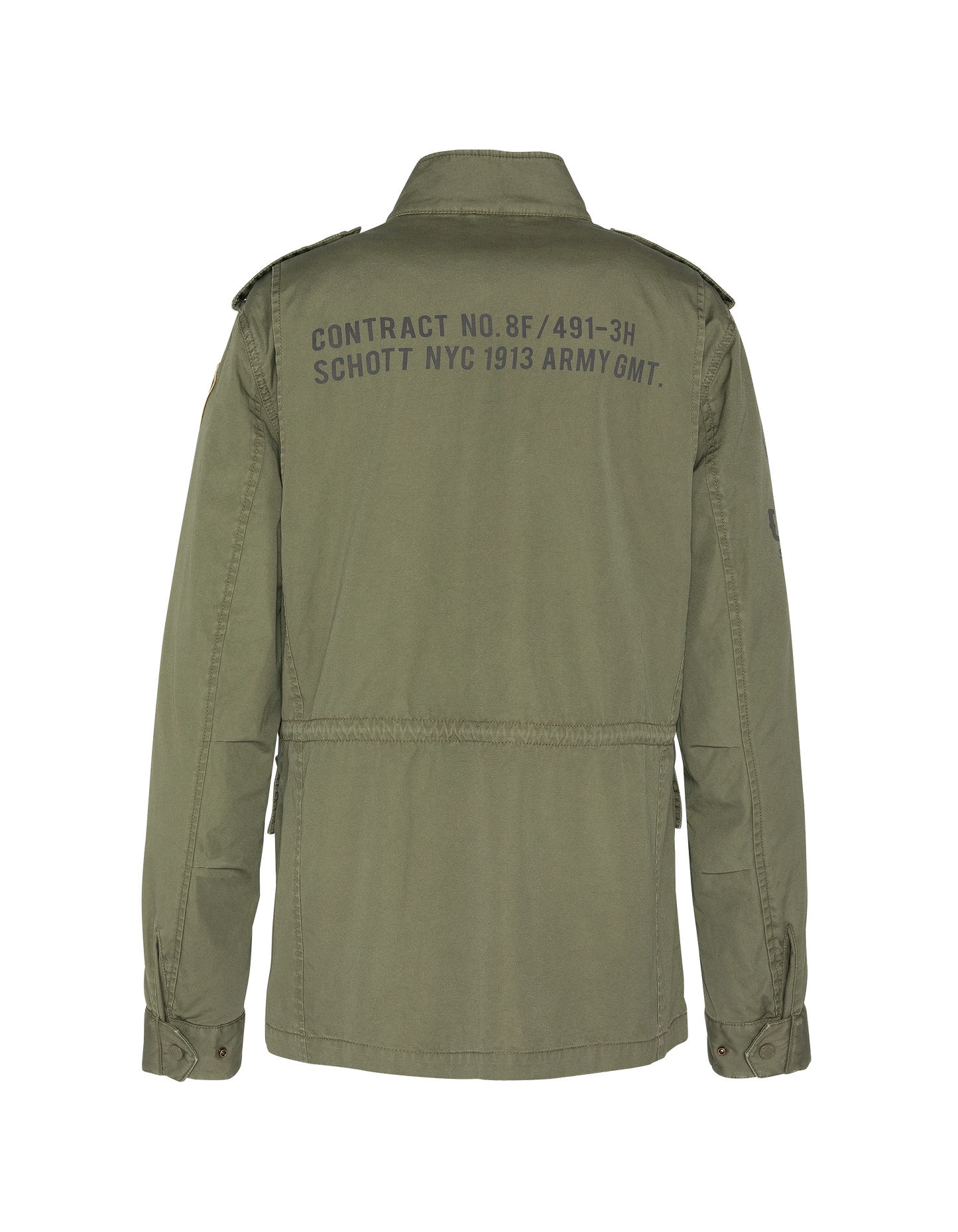 field jacket badged khaki