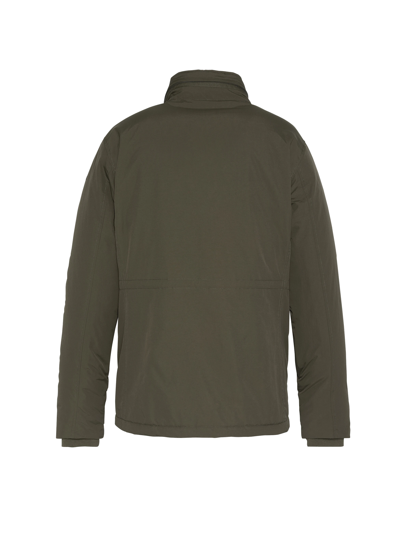 Multipoche Khaki Parka mit Kragenhaube