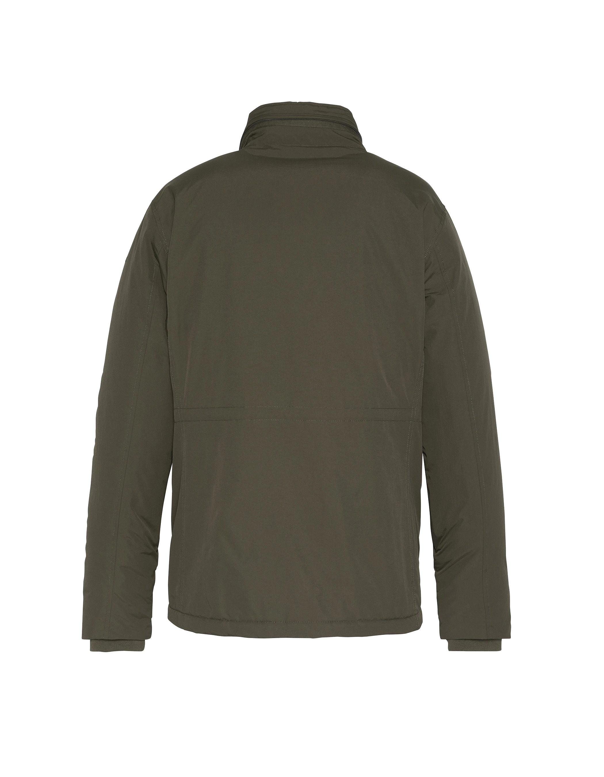 Multipoche Khaki Parka mit Kragenhaube-2