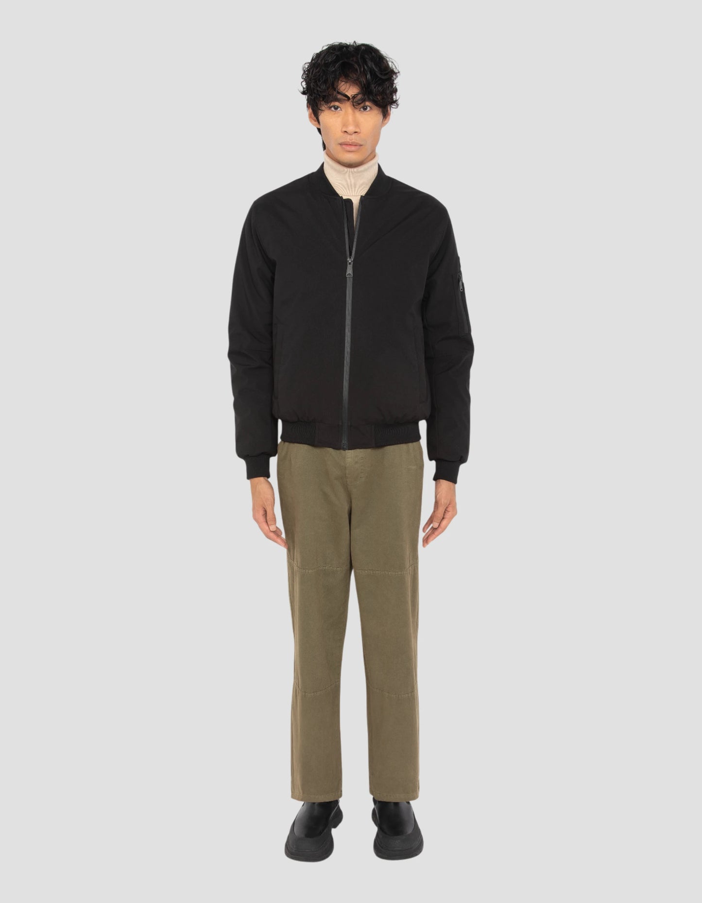 Bomber noir softshell urban