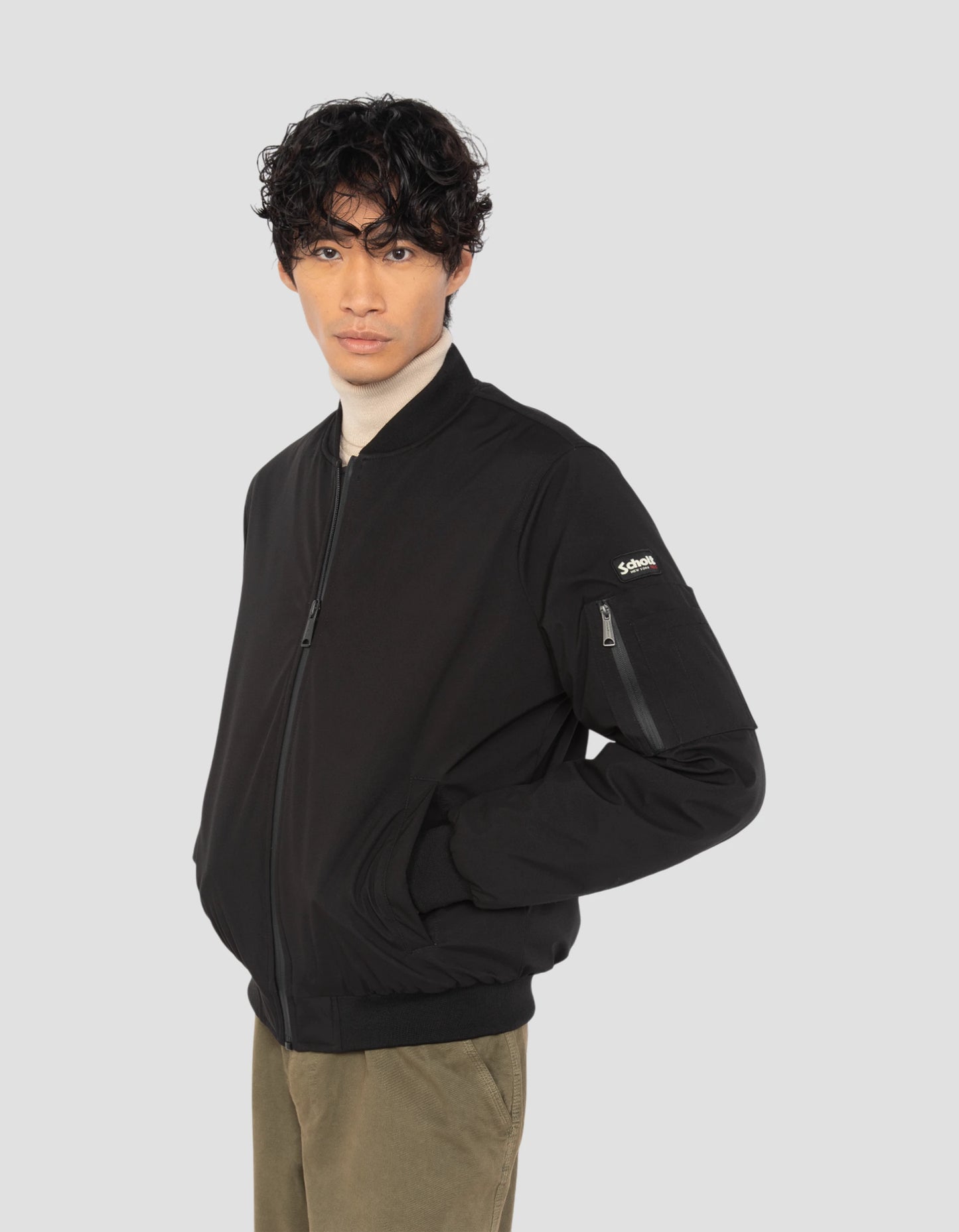 Bomber noir softshell urban