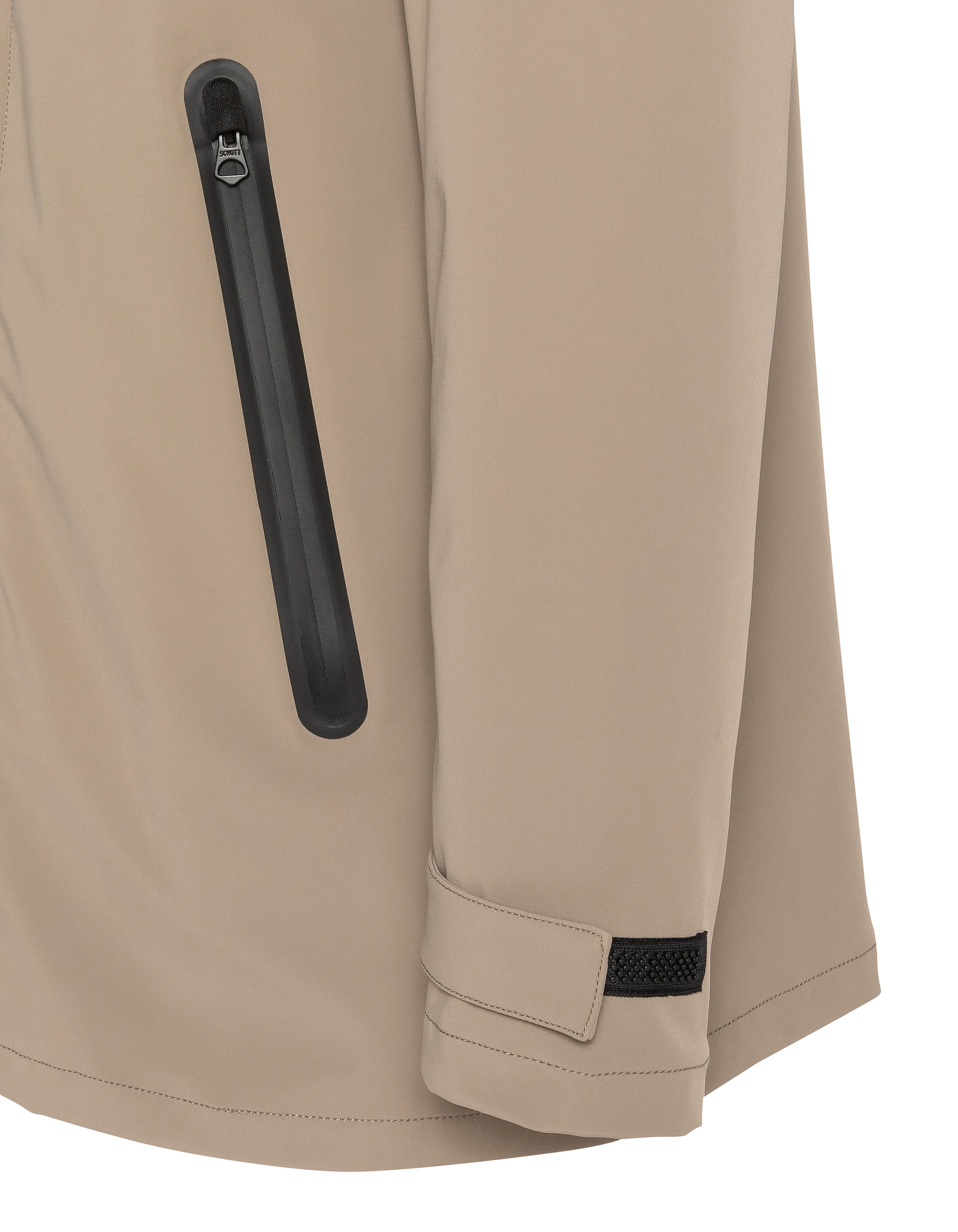Beige water-repellent technical coat-9