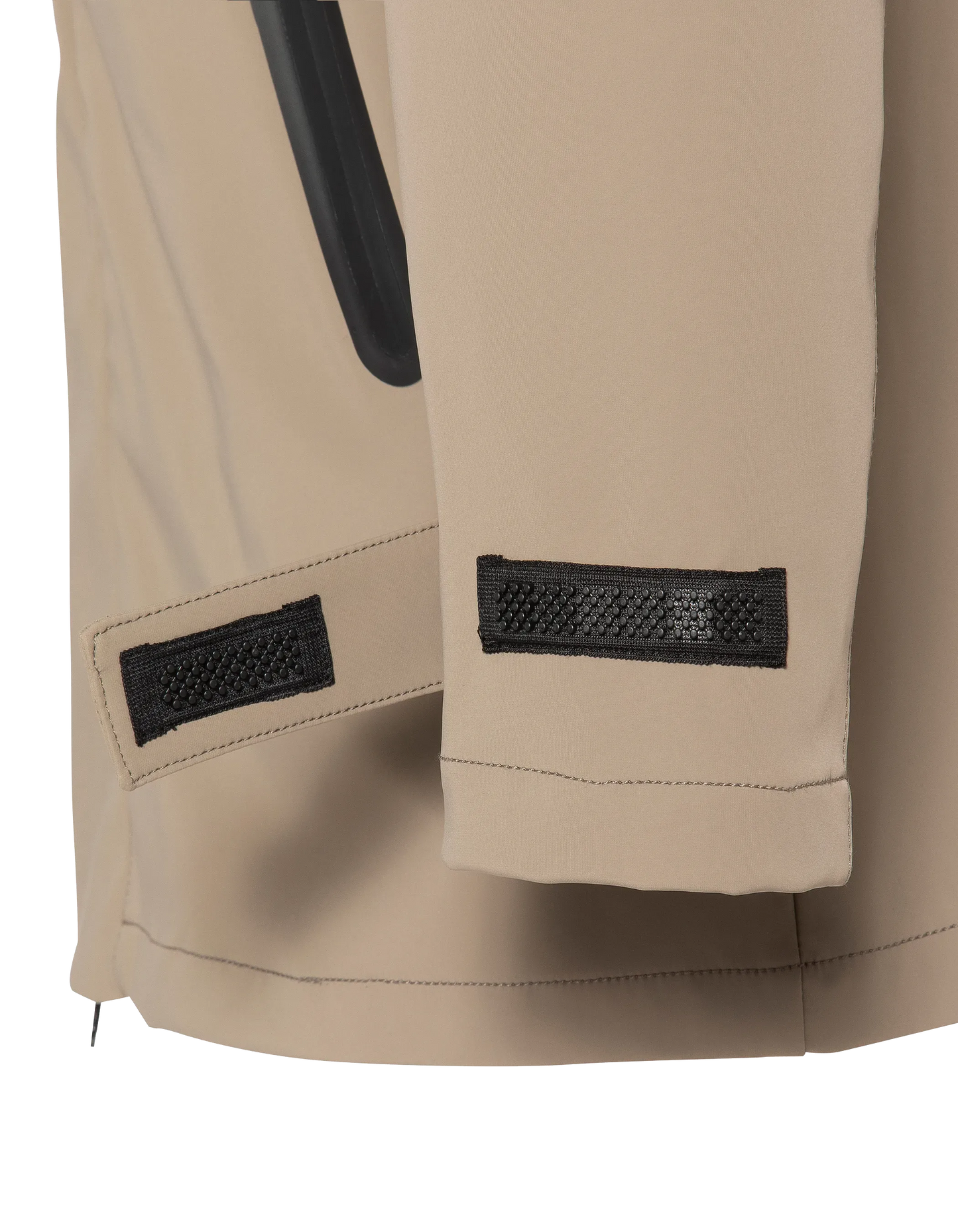 Beige water-repellent technical coat