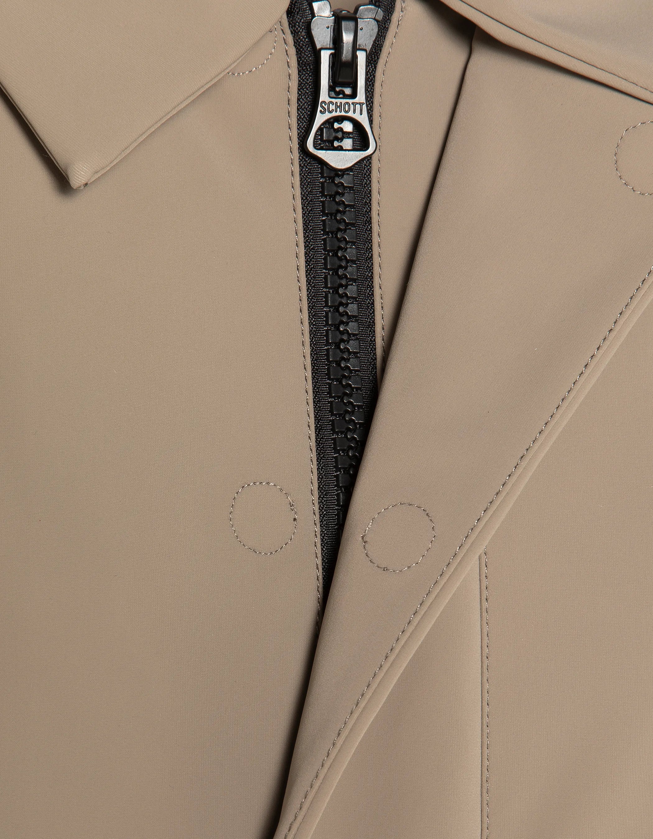 Beige water-repellent technical coat-11