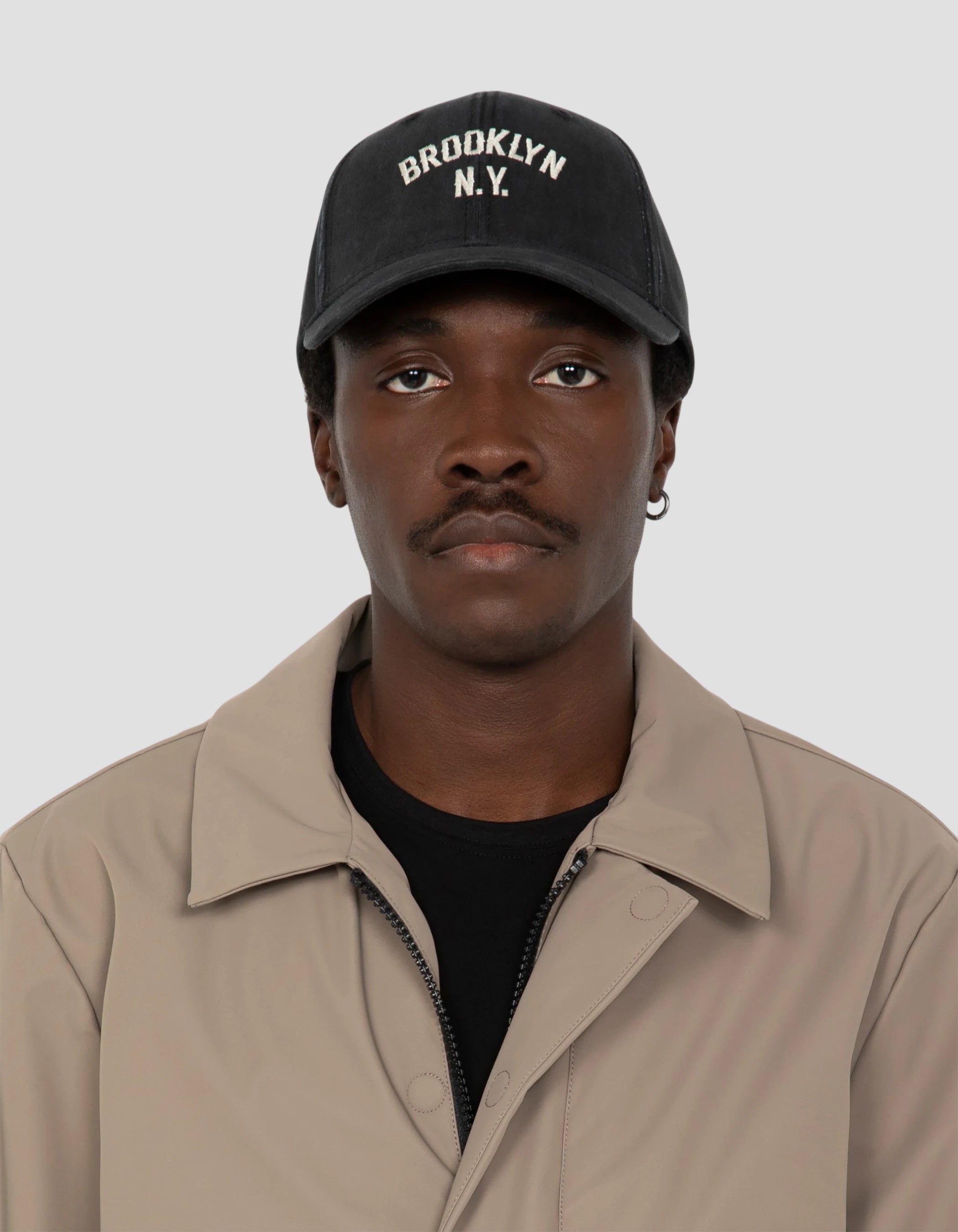 Beige water-repellent technical coat-5
