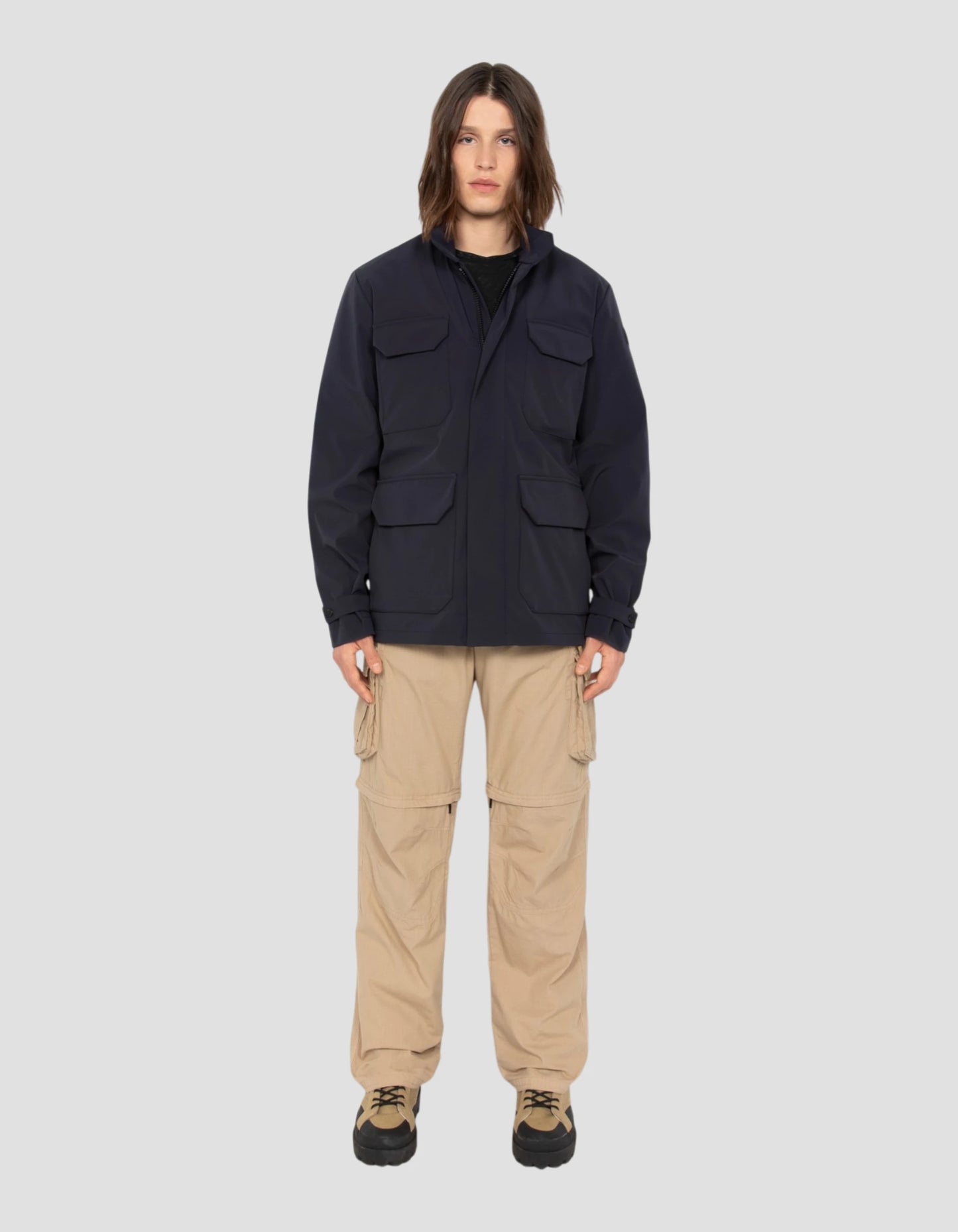 field jacket dark navy technical