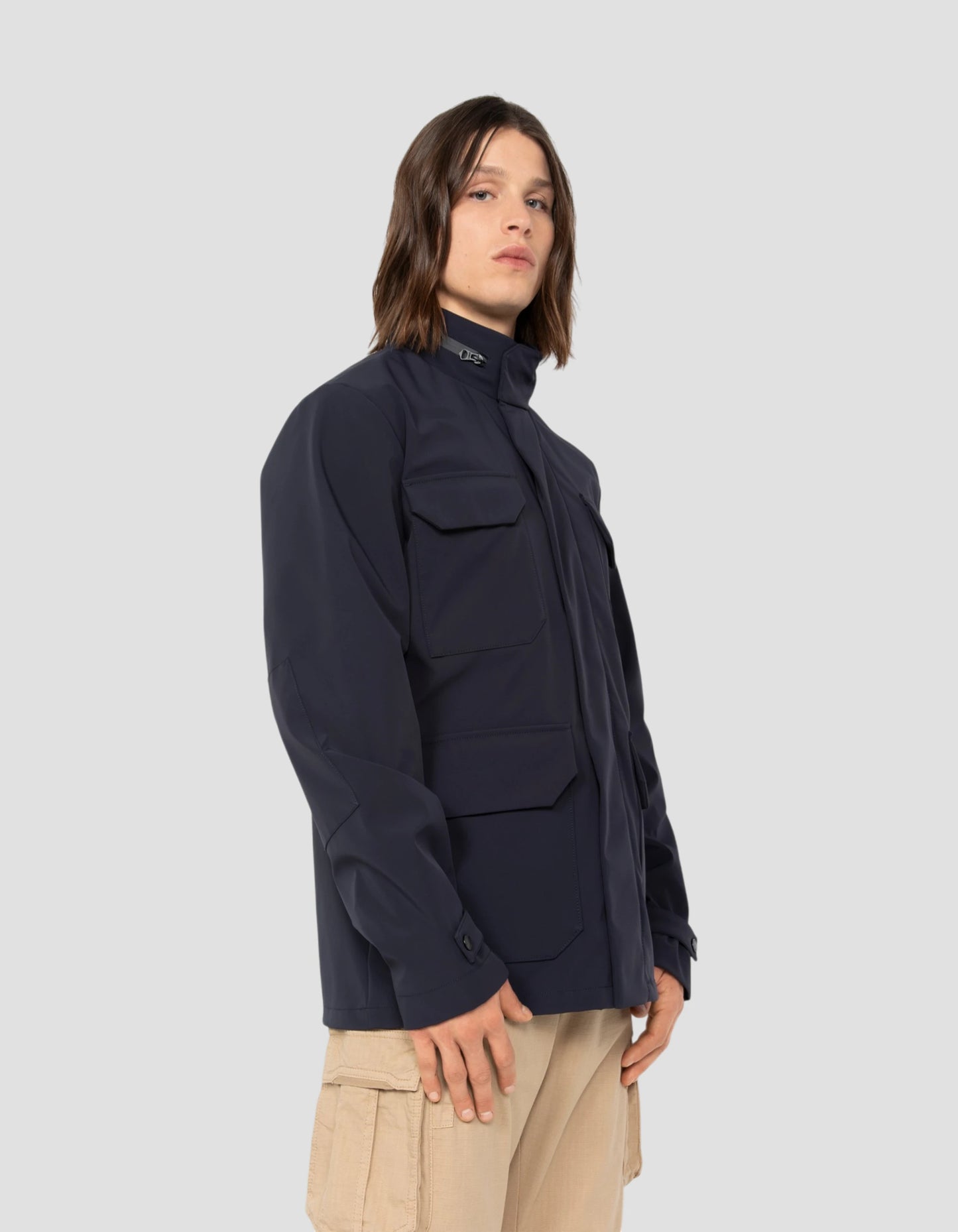 field jacket dark navy technical