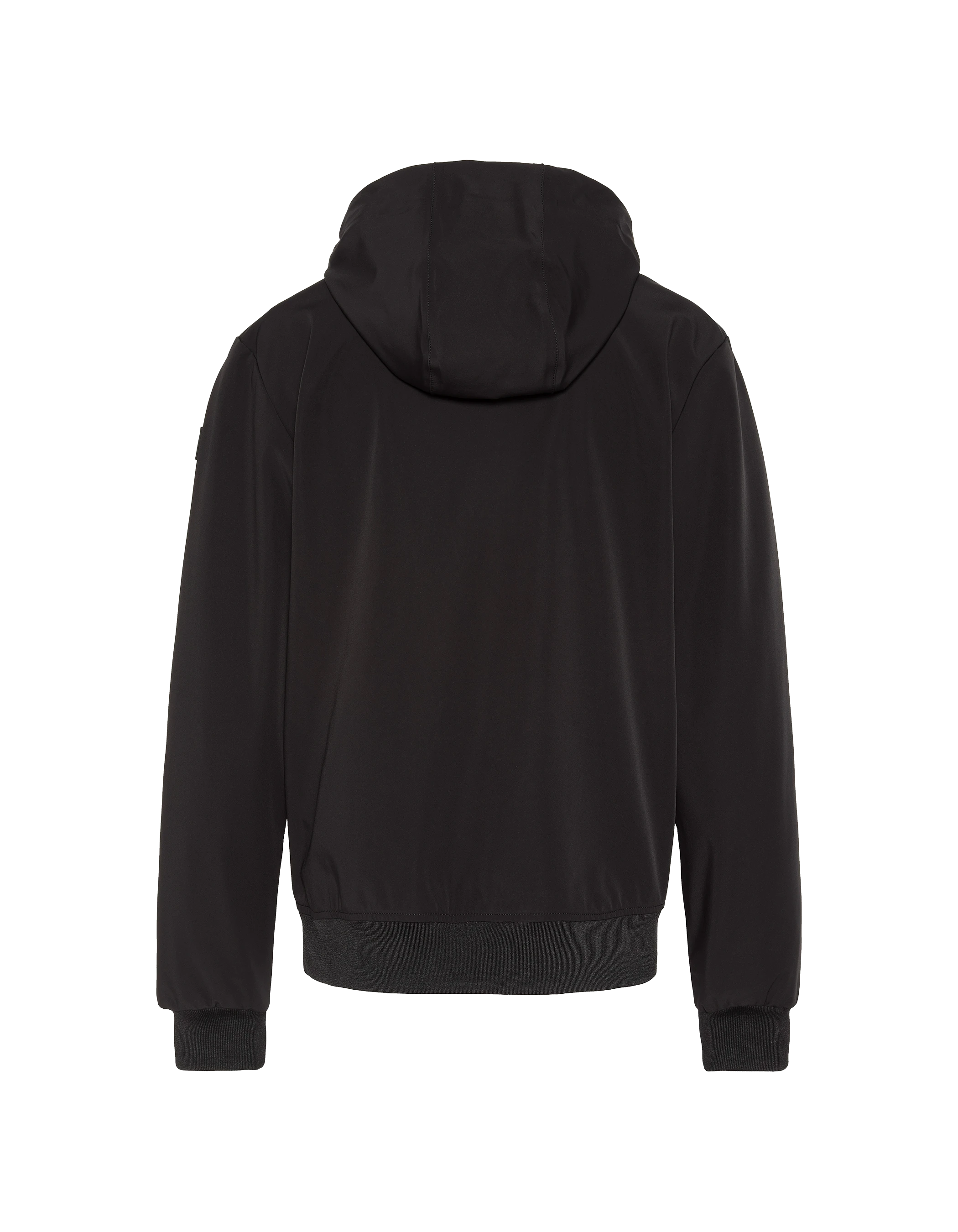 Blouson noir urban à capuche-2