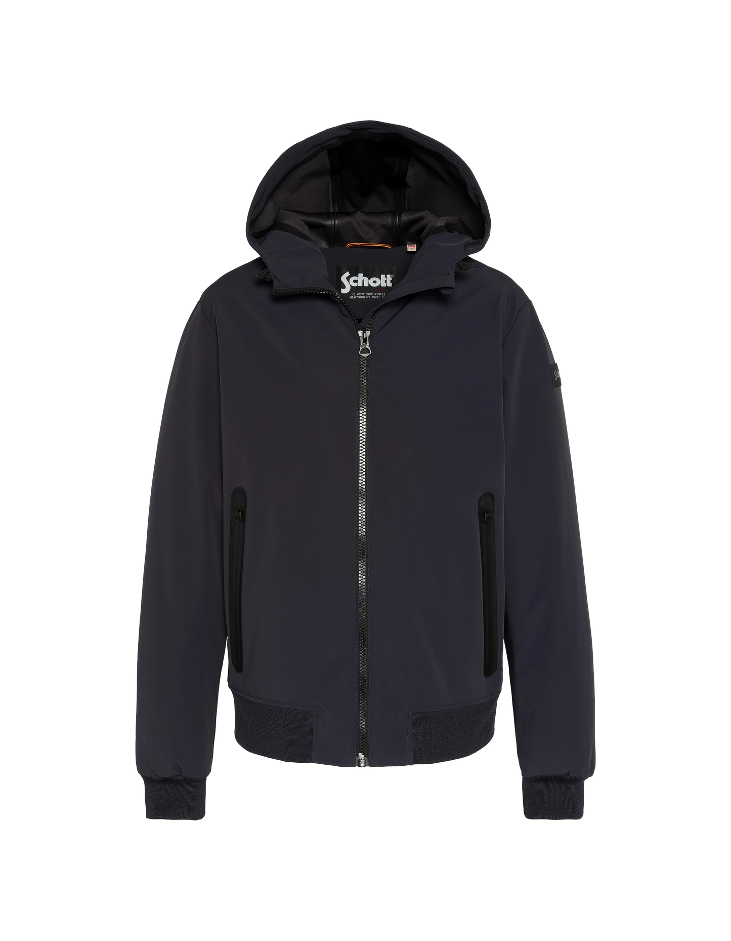 Blouson bleu marine foncé urban à capuche