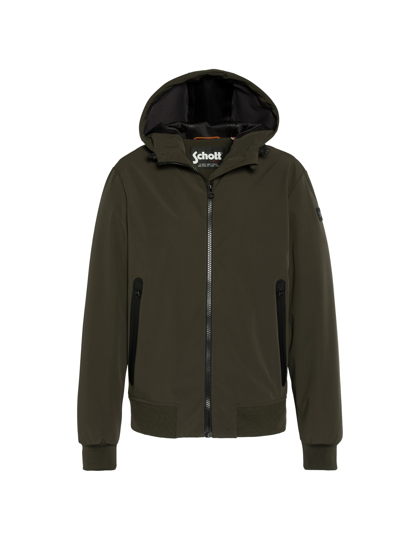 Blouson kaki urban à capuche